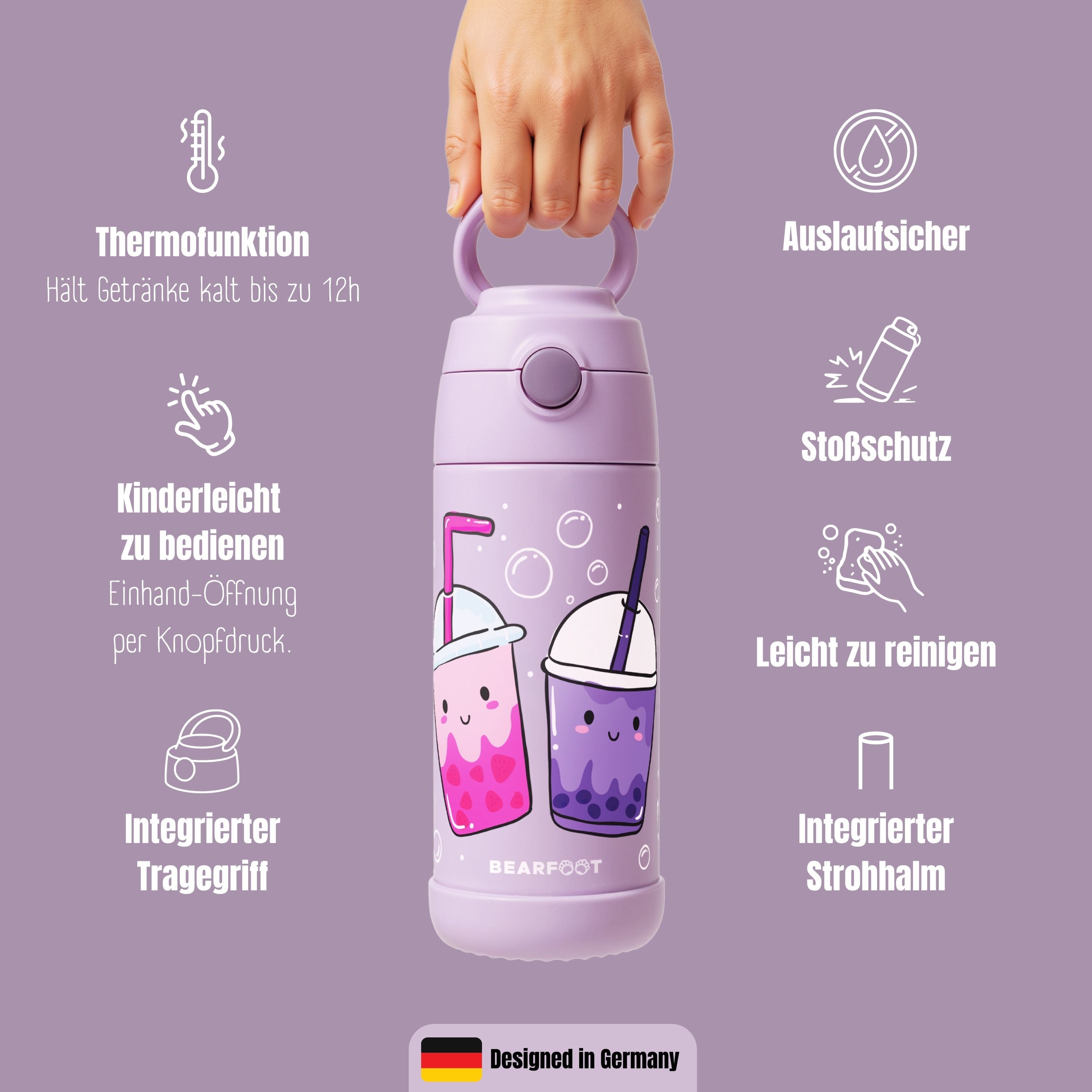 bearfoot-bubbletea-isolierflasche-350-ml-lila-edelstahl image 8