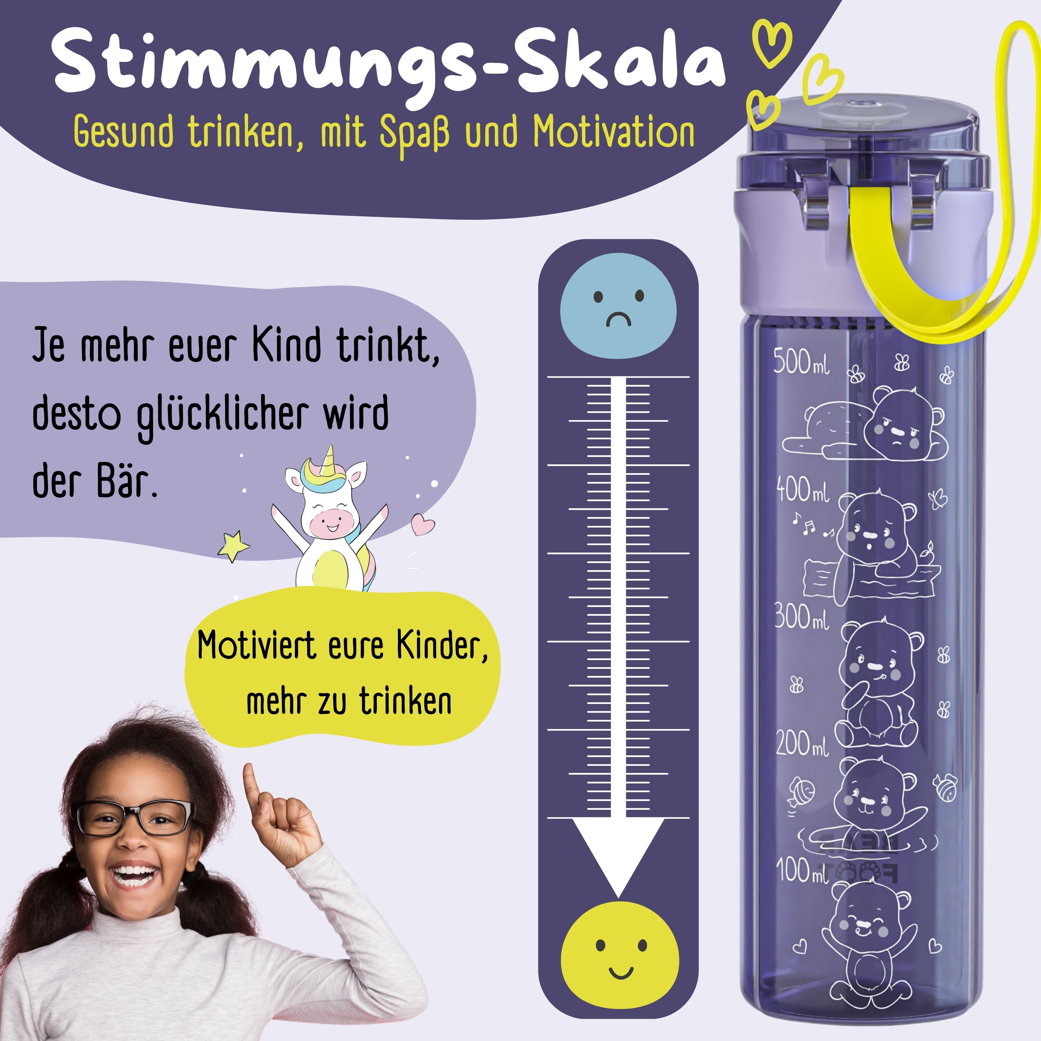 bearfoot-trinkflasche-kinder-500ml-logo-lila-tritan-bpa-frei image 3