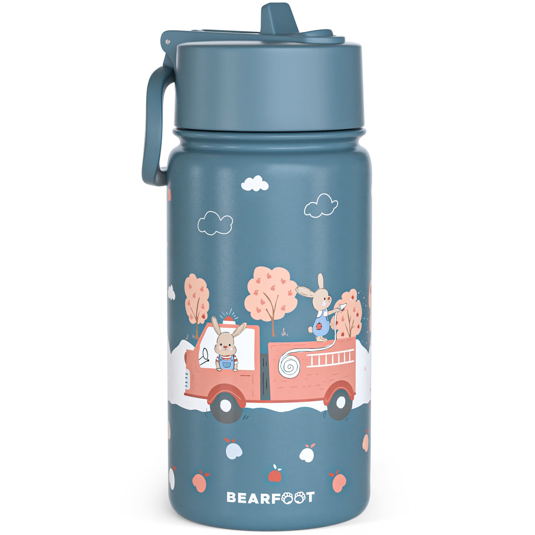 bearfoot-isolierflaschen-thermo-400ml-feuerwehr-edelstahl image 2