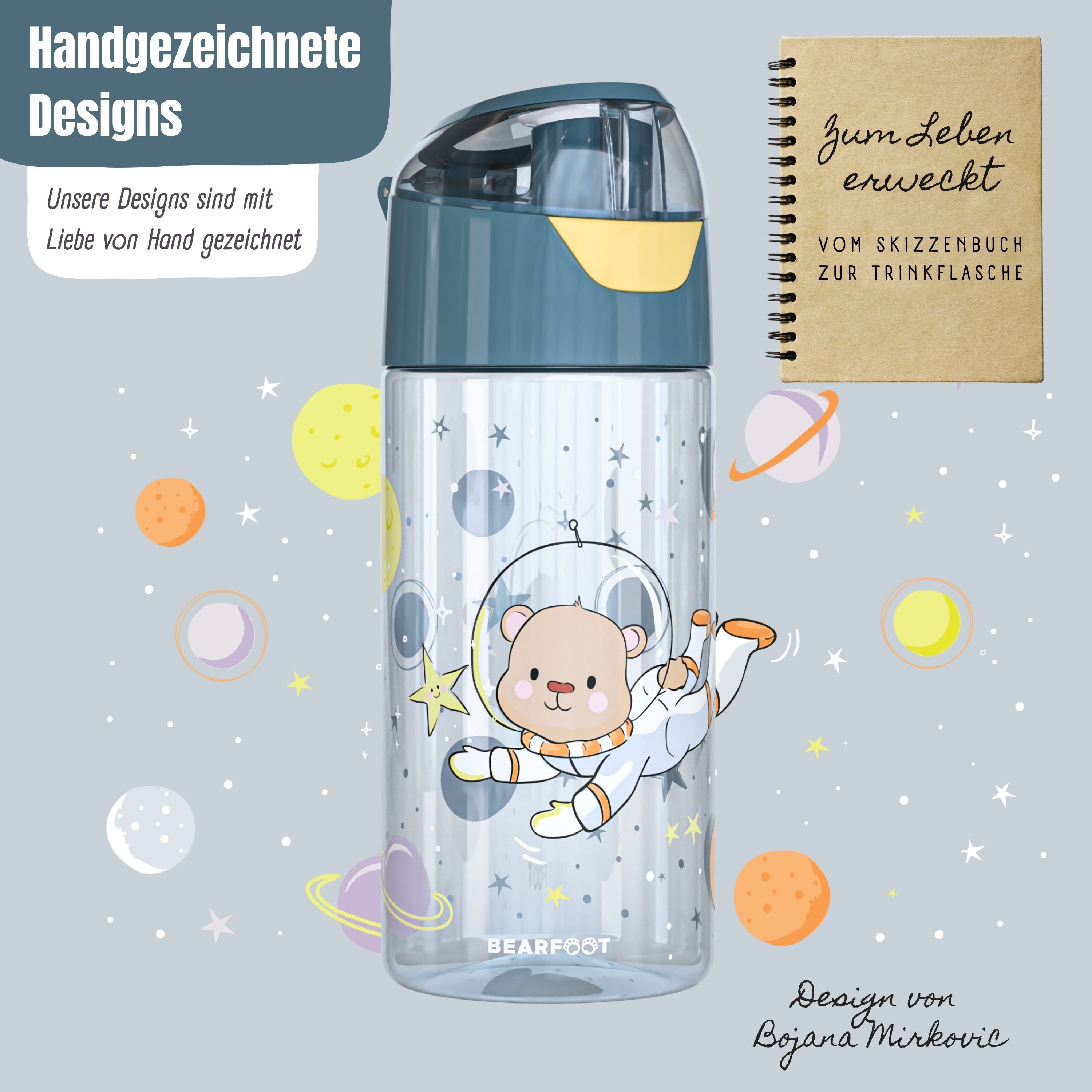 bearfoot-trinkflaschen-wasserflasche-450ml-astronaut-b-r-tritan image 2