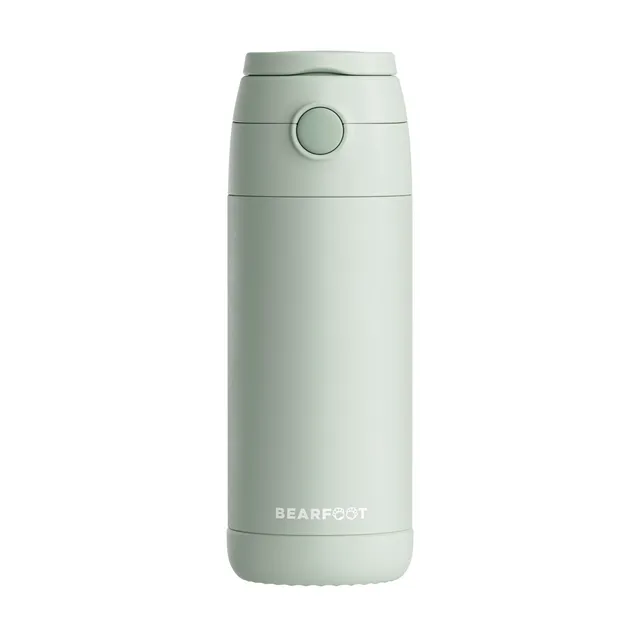 bearfoot-isolierflasche-thermo-trinkflasche-gr-n-350ml-edelstahl image 1