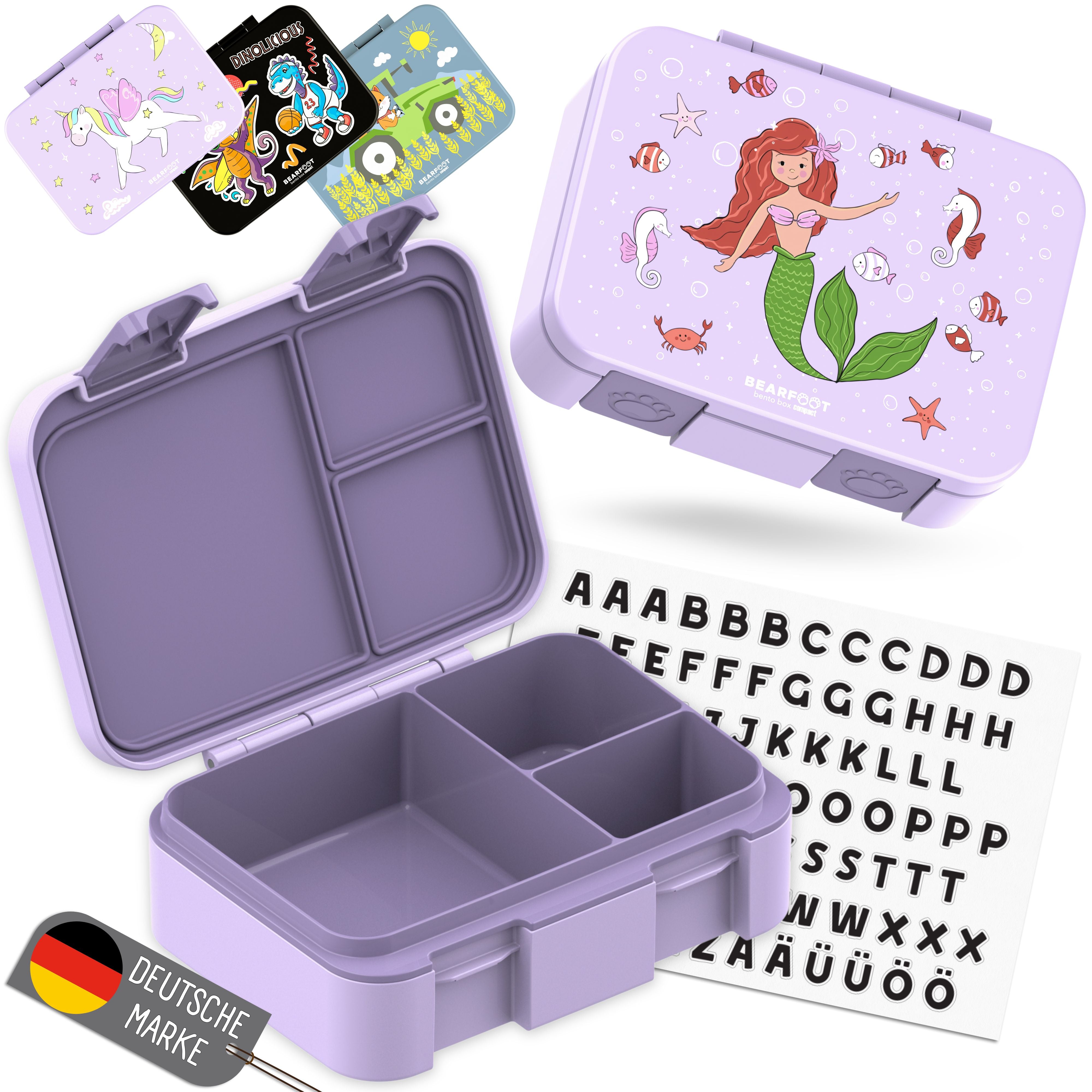 bearfoot-bento-box-compact-meerjungfrau-lila-650ml-brotdose image 7