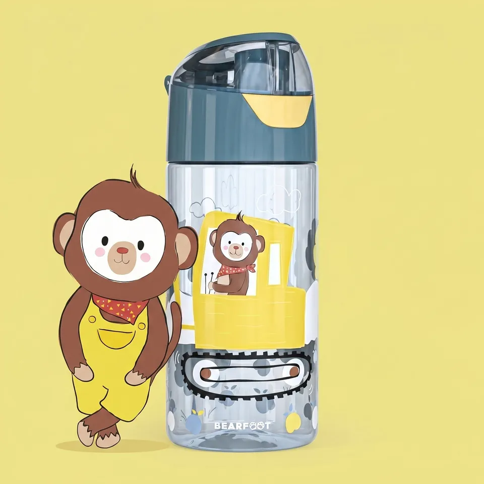 bearfoot-trinkflaschen-bagger-affe-trinkflasche-450-ml-tritan image 1