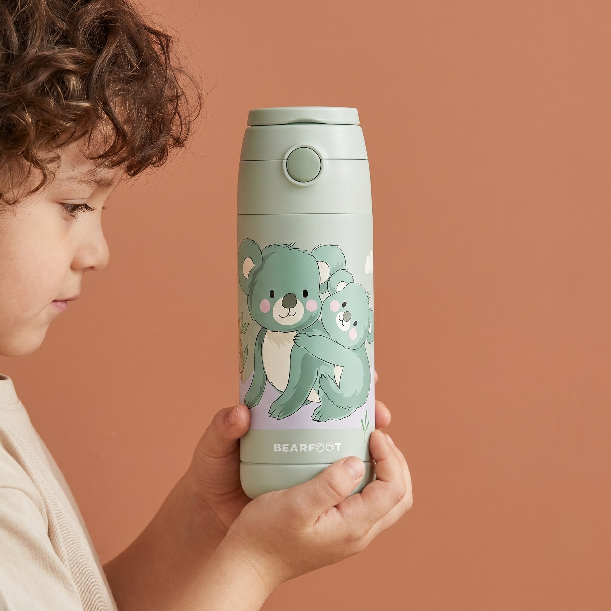 bearfoot-thermo-trinkflasche-kinder-koala-gr-n-350ml image 2