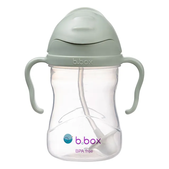 b-box-sippy-cup-trinkbecher-sage-240-ml-mit-strohhalm image 1