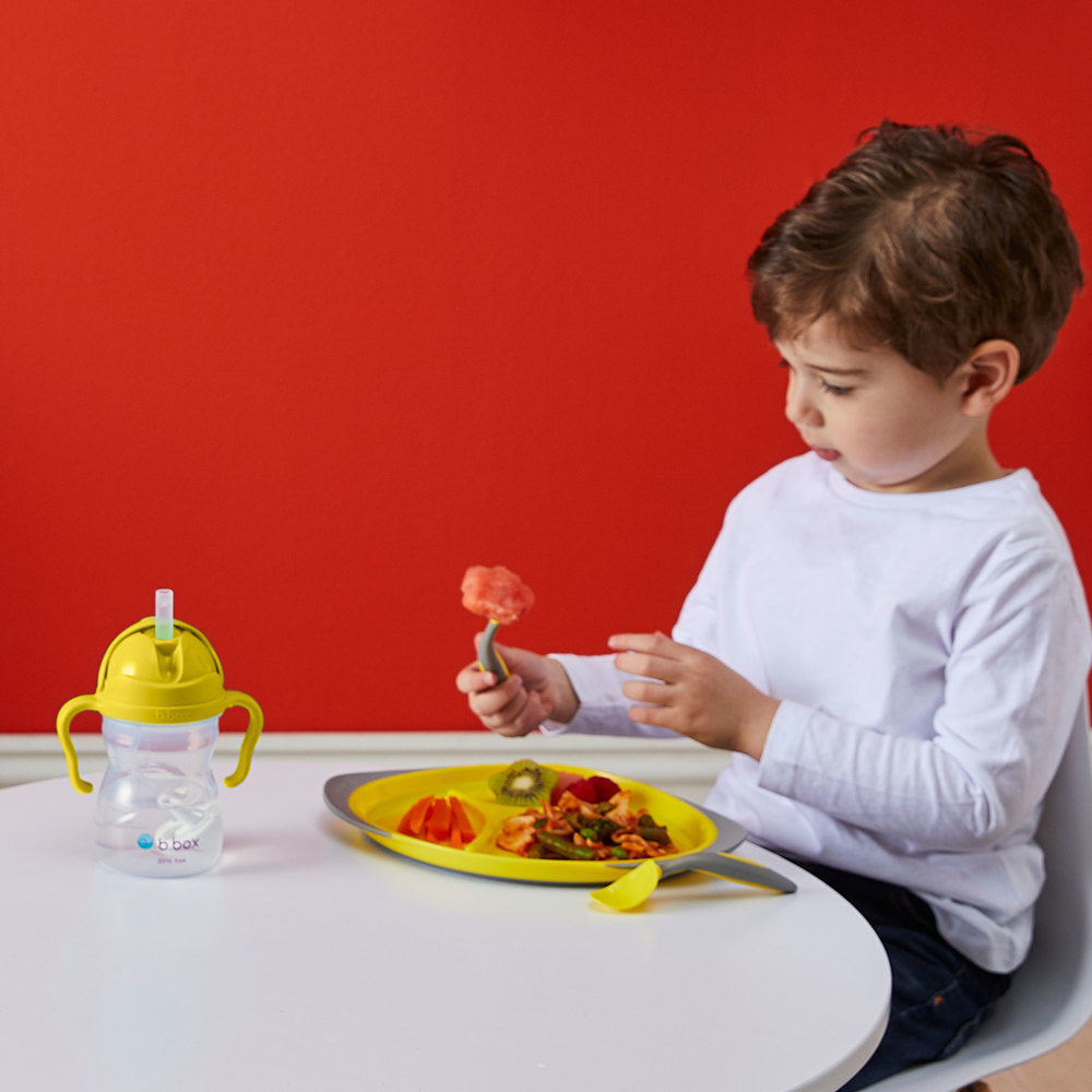 b-box-f-tter-set-silikon-ess-set-lemon-sherbet-2-teilig image 3