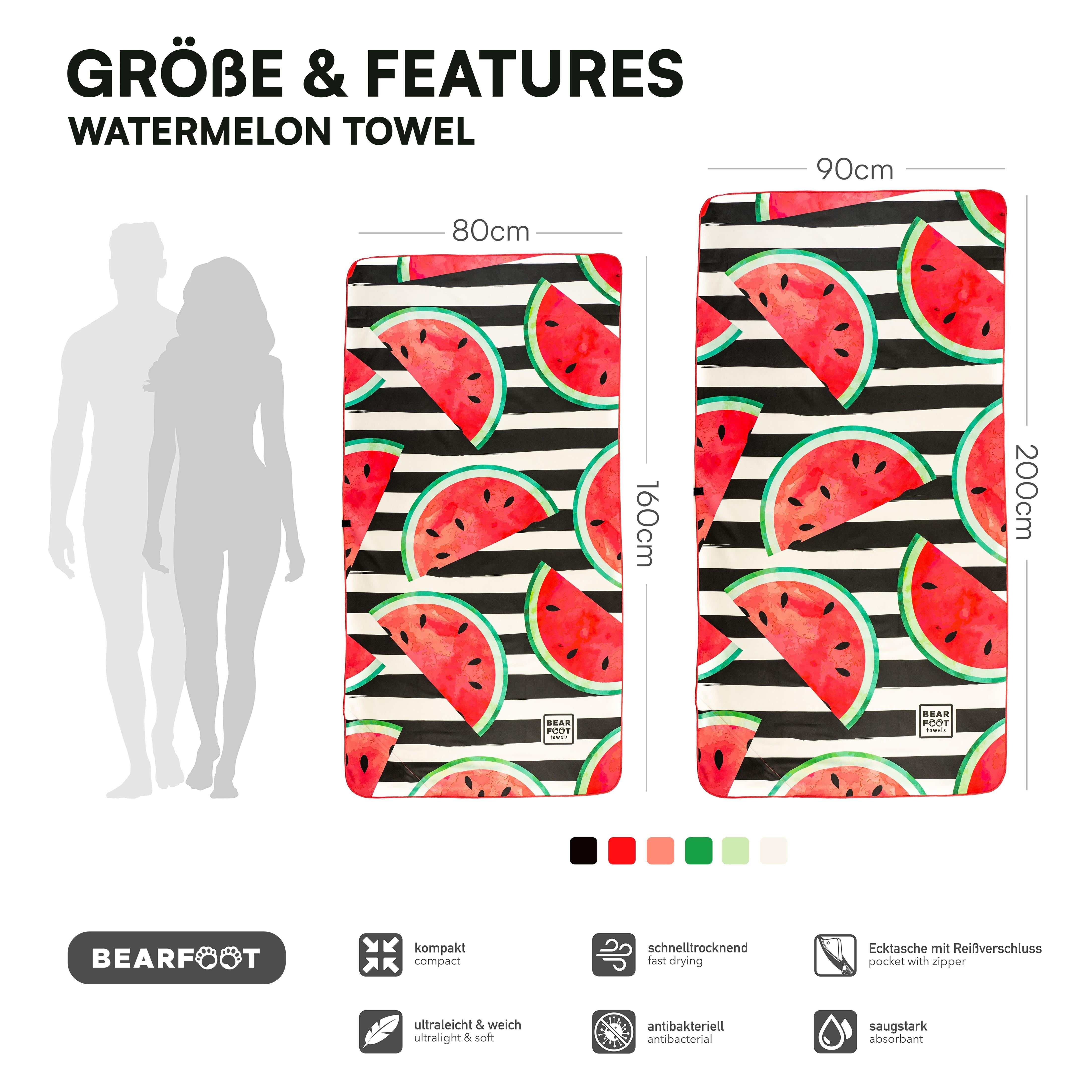 bearfoot-strandhandtuch-mikrofaser-wassermelone-rot-200x90cm image 3