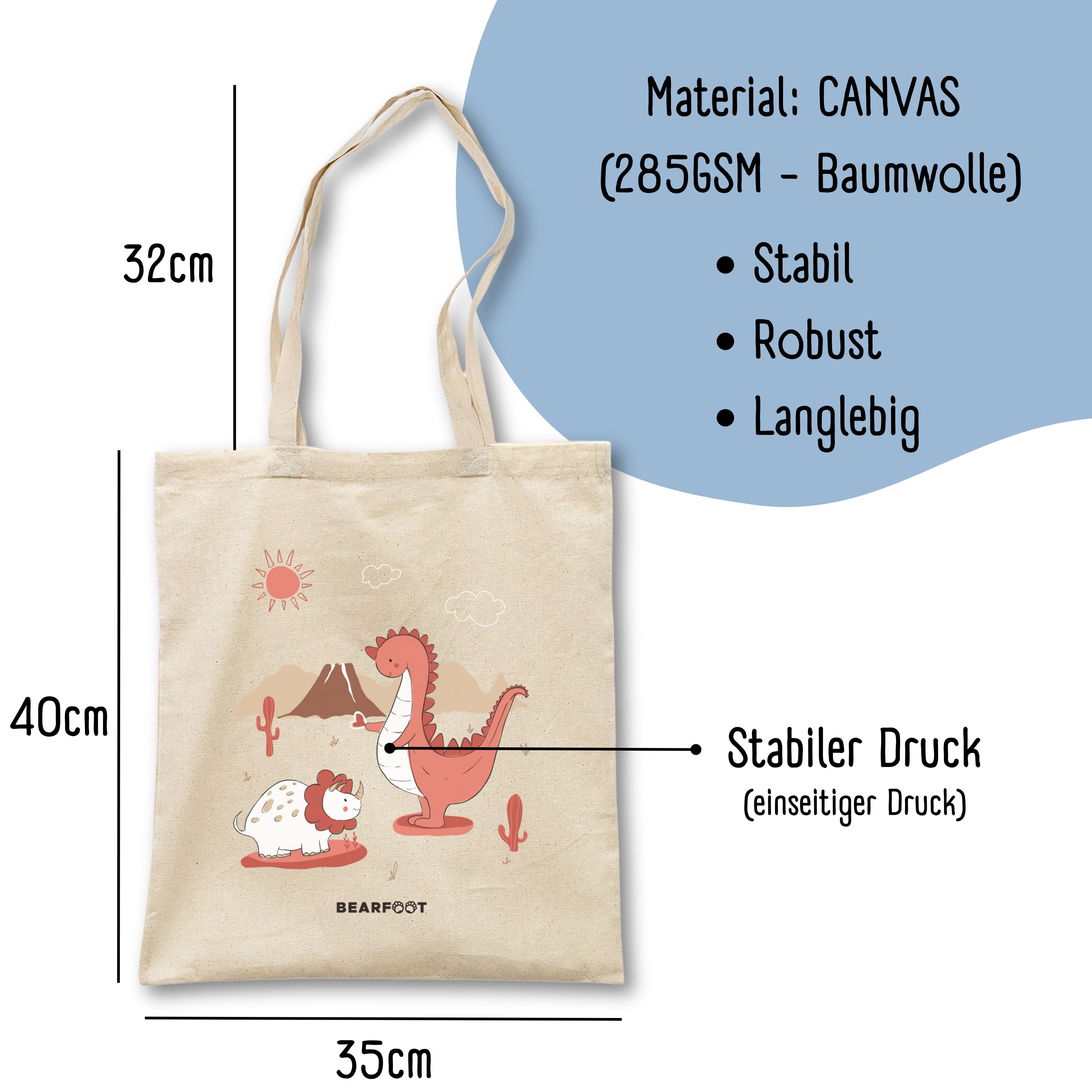 bearfoot-jutebeutel-dinos-baumwolle-35-x-40-cm image 3