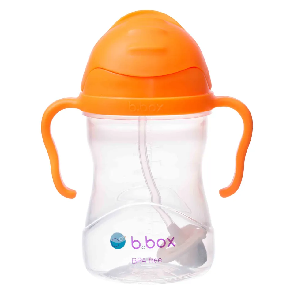 b-box-sippy-cup-trinkbecher-orange-zing-240-ml-auslaufsicher image 1