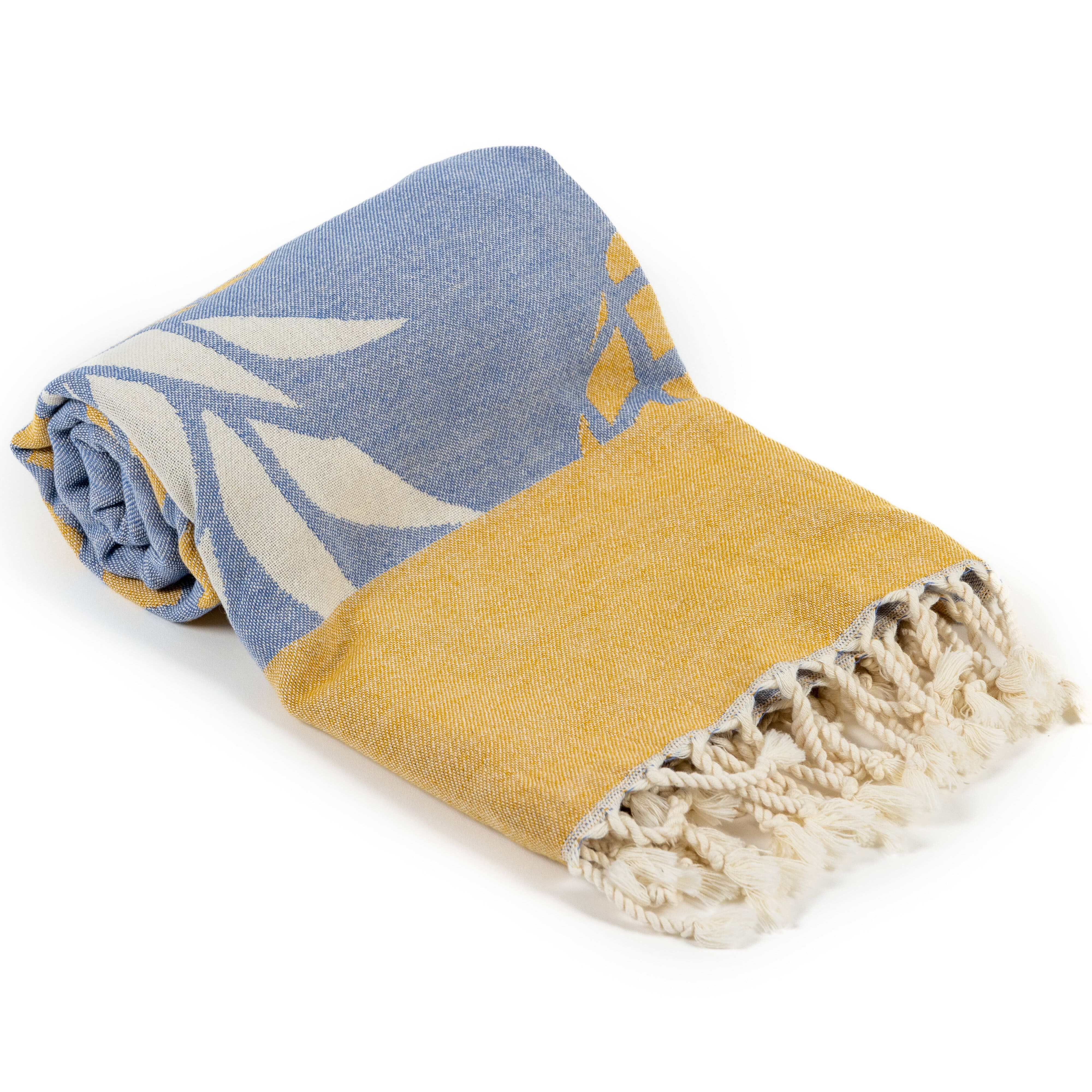 bearfoot-strandtuch-pineapple-blue-baumwolle-gro image 5