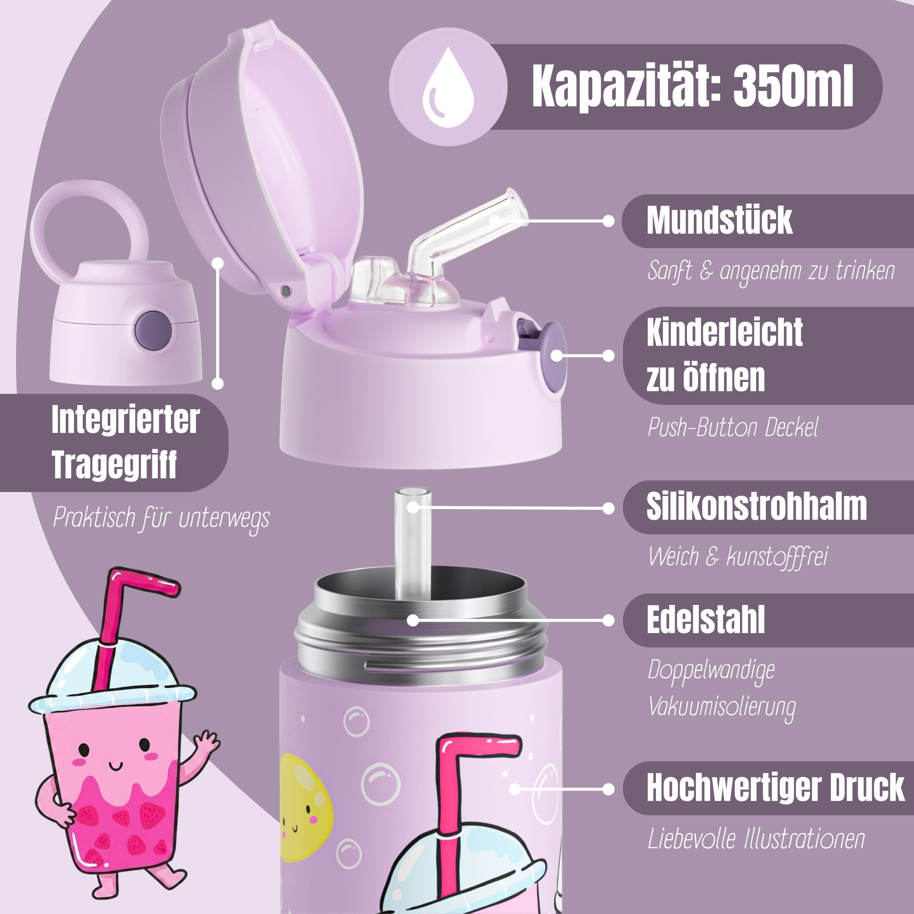 bearfoot-bubbletea-isolierflasche-350-ml-lila-edelstahl image 6