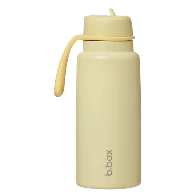 b-box-insulated-flip-top-trinkflasche-1l-lemon-twist-auslaufsicher image 1