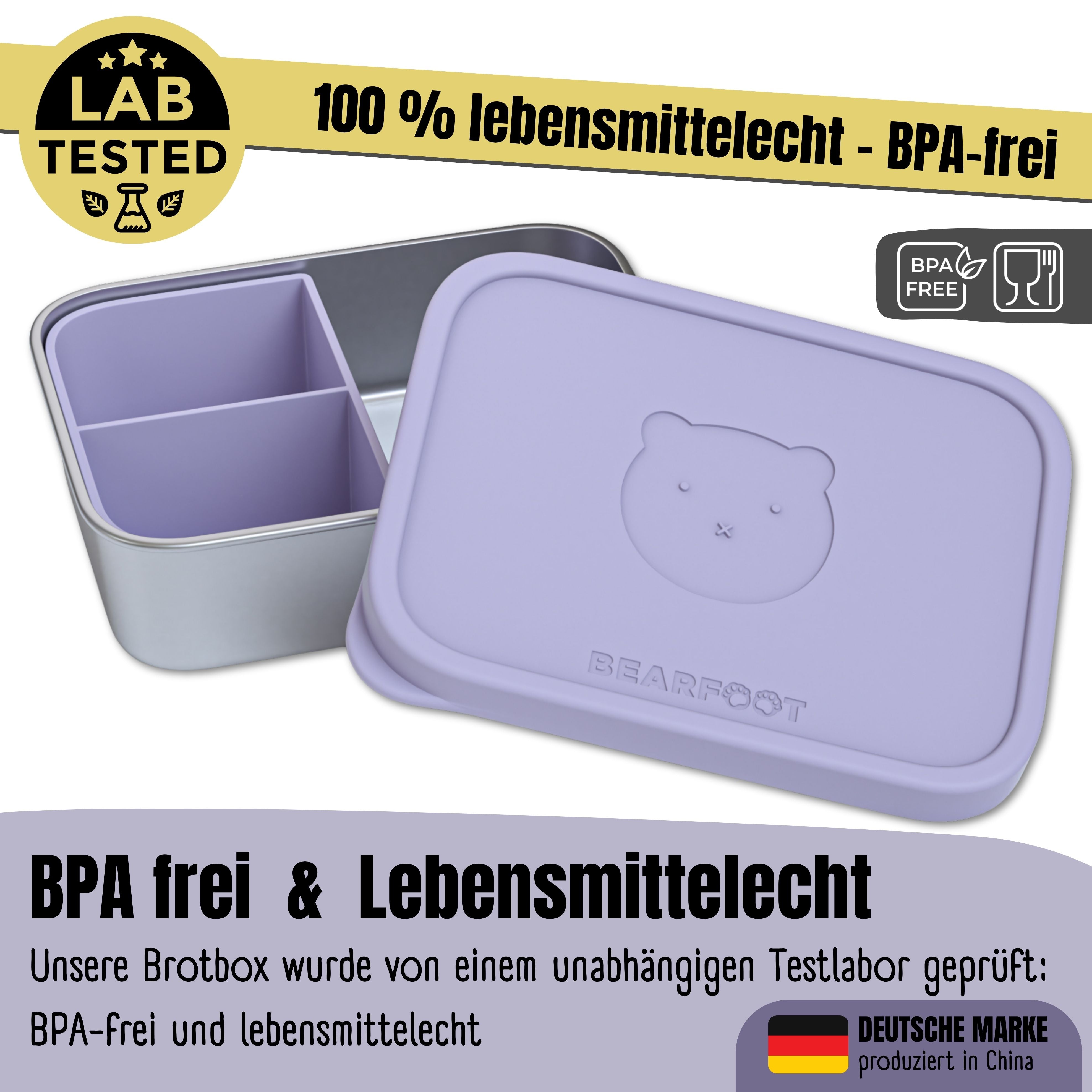 bearfoot-brotdose-edelstahl-lavendel-lunchbox-700-ml-bpa-frei image 3