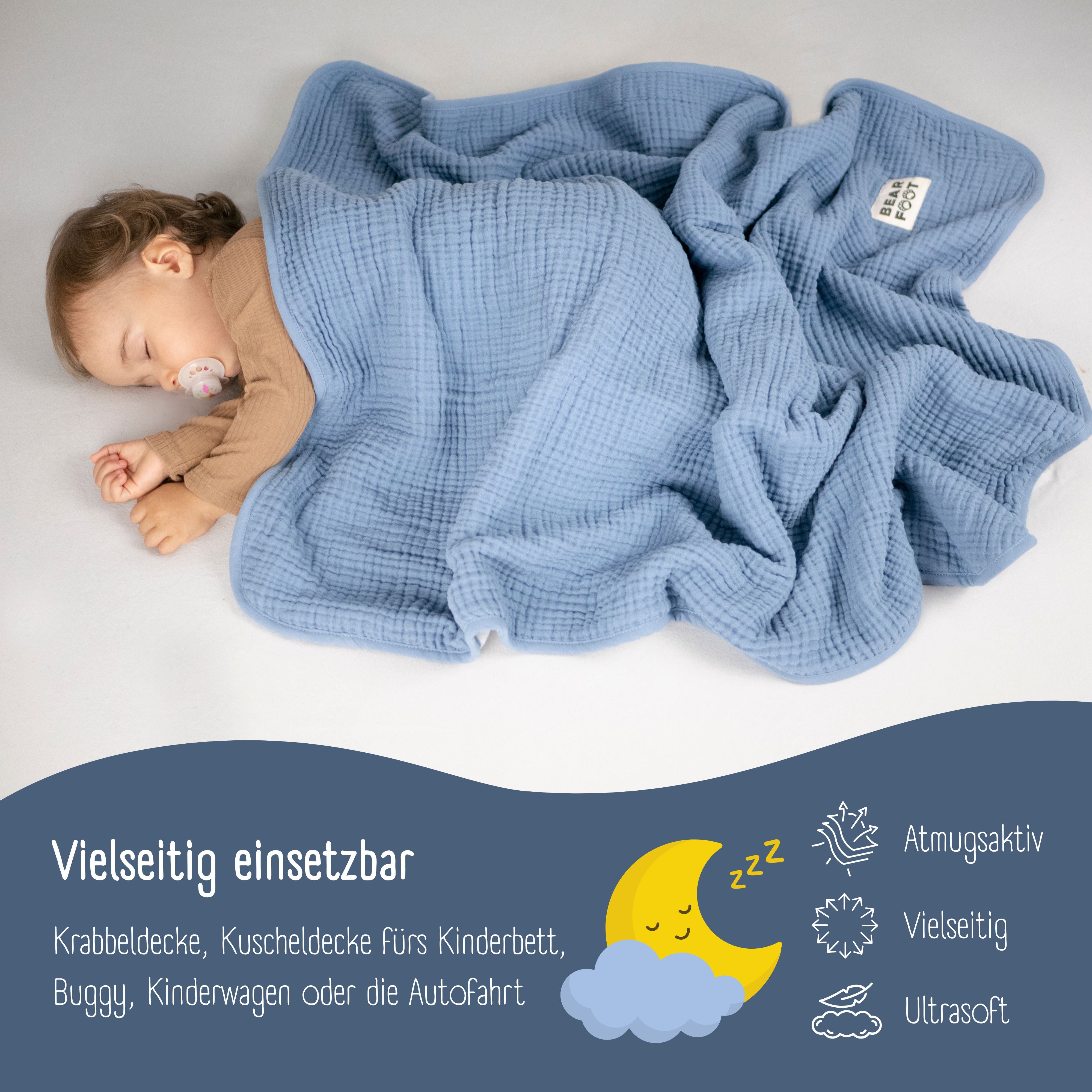 bearfoot-babydecken-musselin-fleecedecke-blau-weich image 6