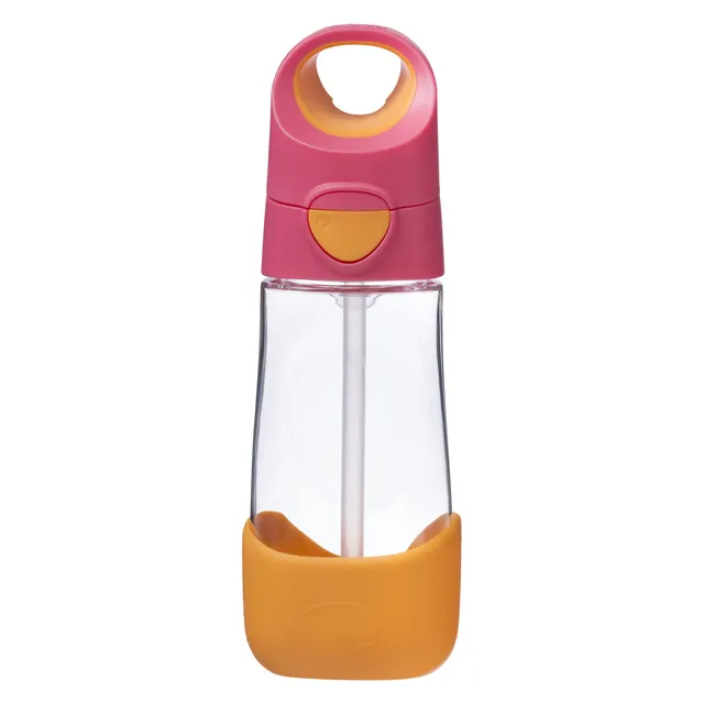 b-box-tritan-trinkflasche-450ml-strawberry-shake-strohhalm image 1