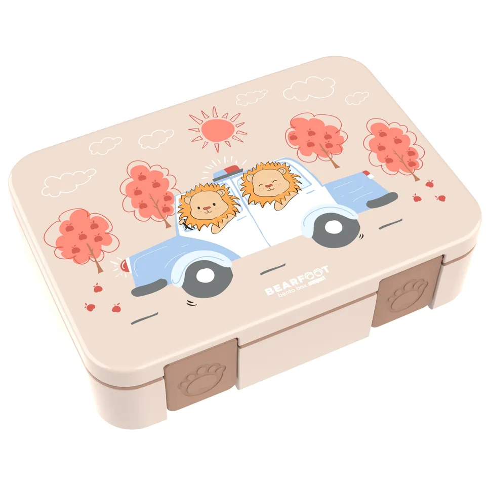bearfoot-bento-box-compact-brotdose-polizei-braun-950ml-auslaufsicher image 1