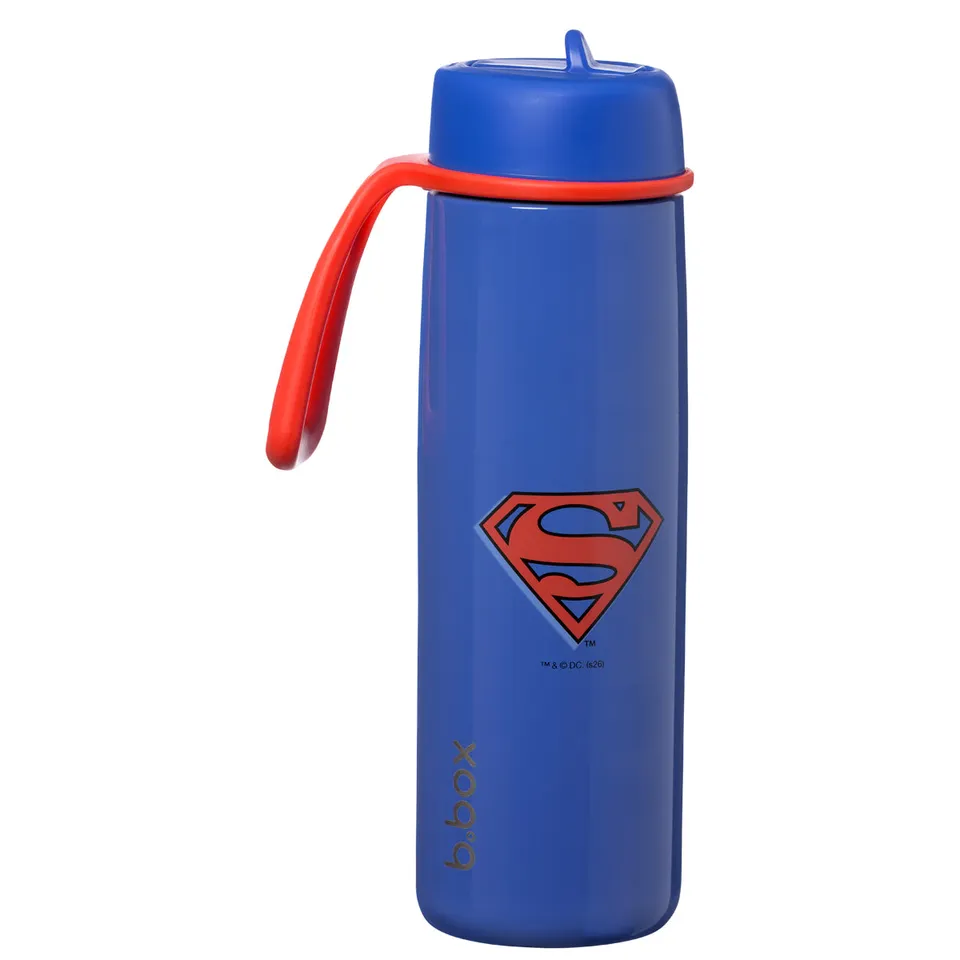 b-box-superman-trinkflasche-flip-top-690-ml-edelstahl image 1