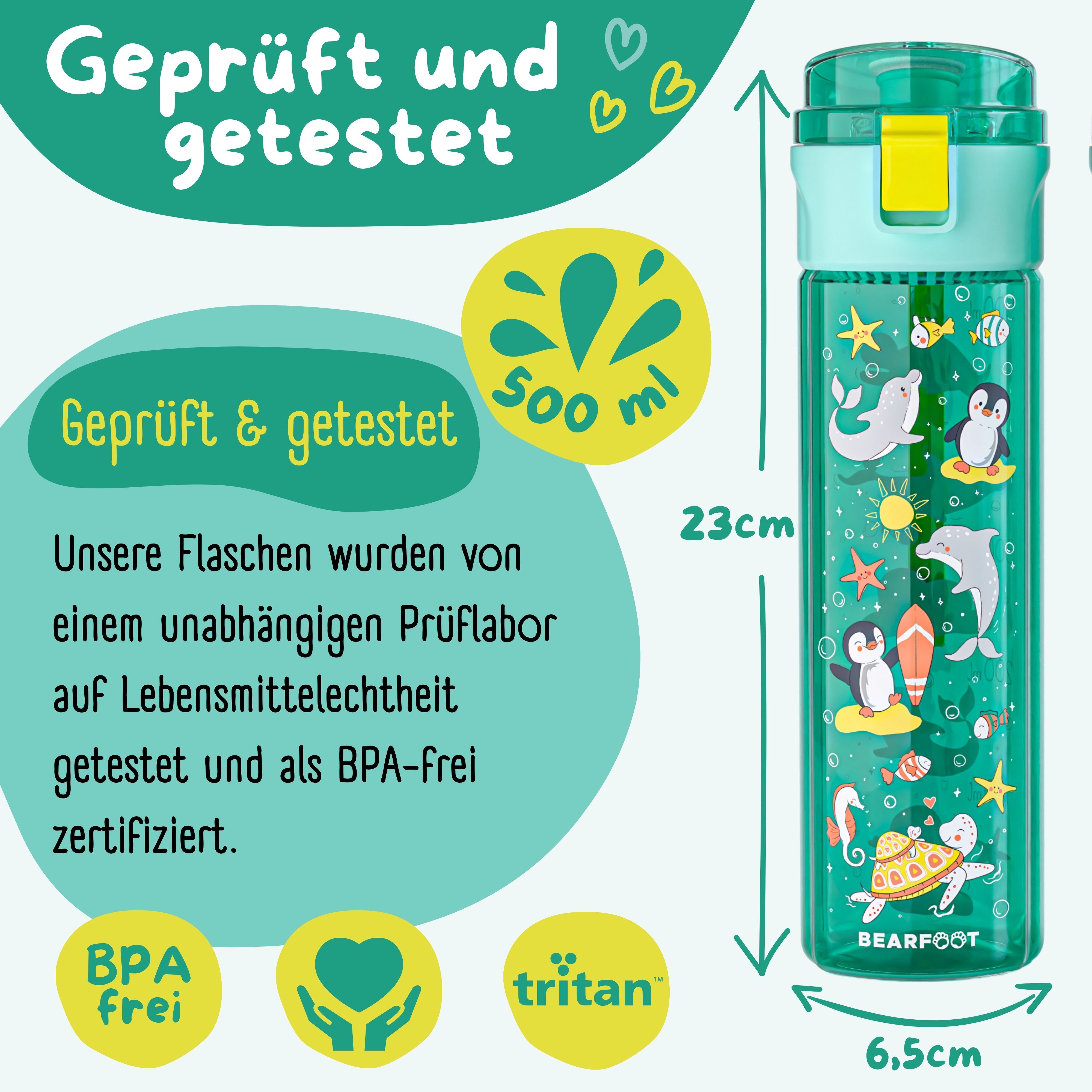 bearfoot-trinkflasche-ozean-mint-500-ml-bpa-frei image 5