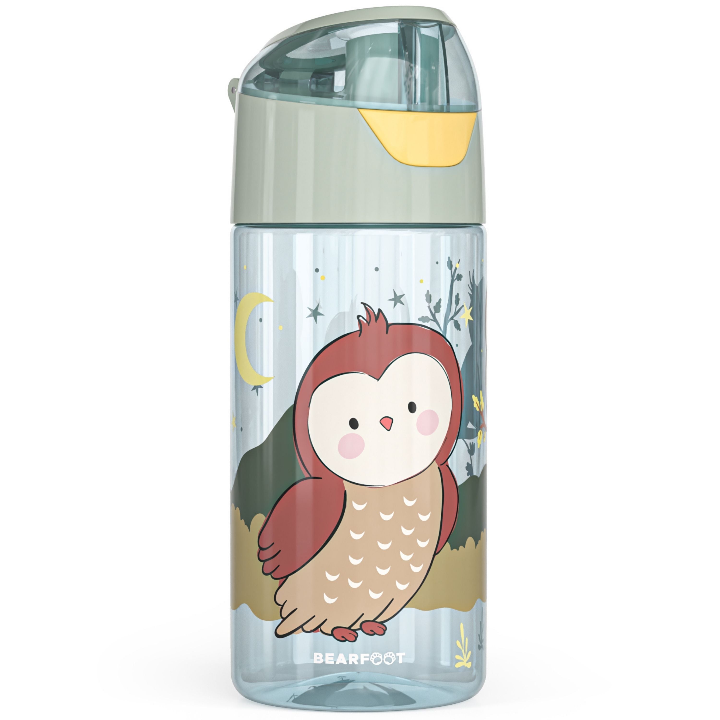 bearfoot-trinkflasche-eule-sage-450ml-wasserflasche-tritan image 2