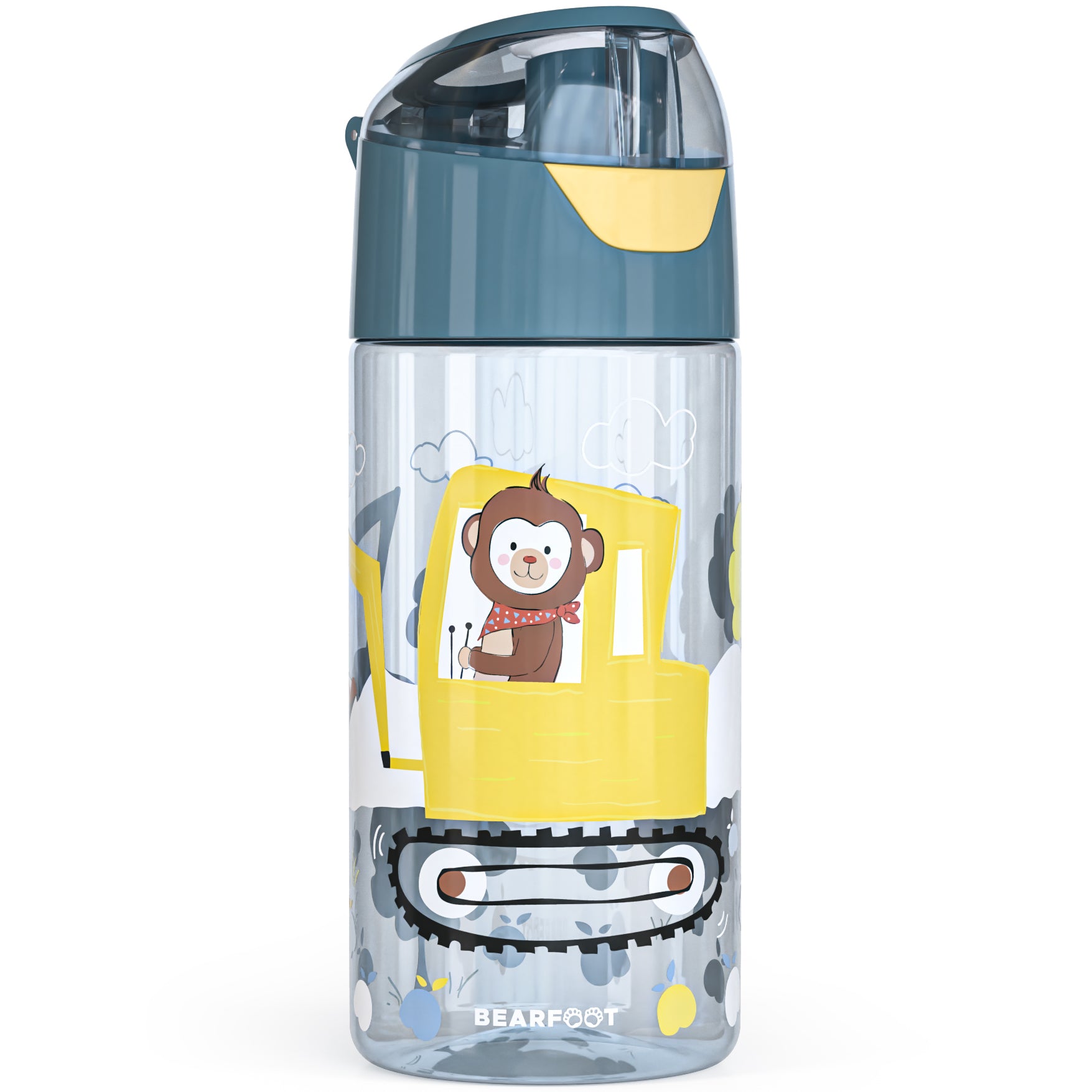 bearfoot-trinkflaschen-bagger-affe-trinkflasche-450-ml-tritan image 2