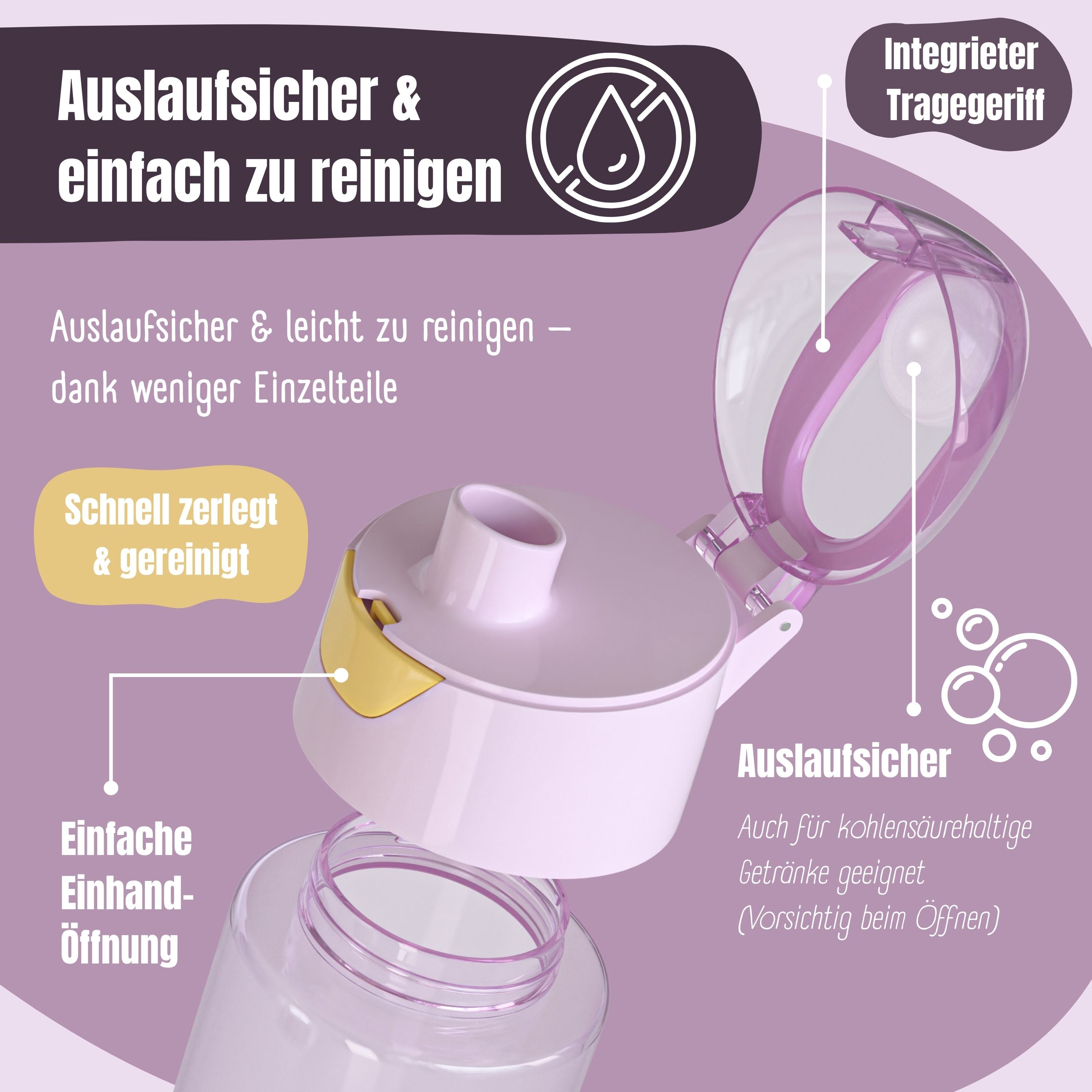 bearfoot-trinkflasche-lama-kinder-450ml-tritan-auslaufsicher image 5