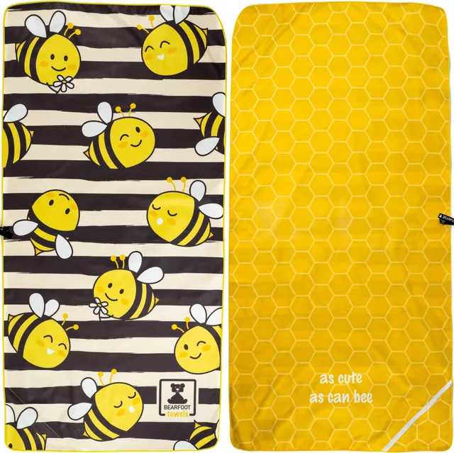 bearfoot-strandt-cher-bienen-mikrofaser-handtuch-160x80-200x90 image 1