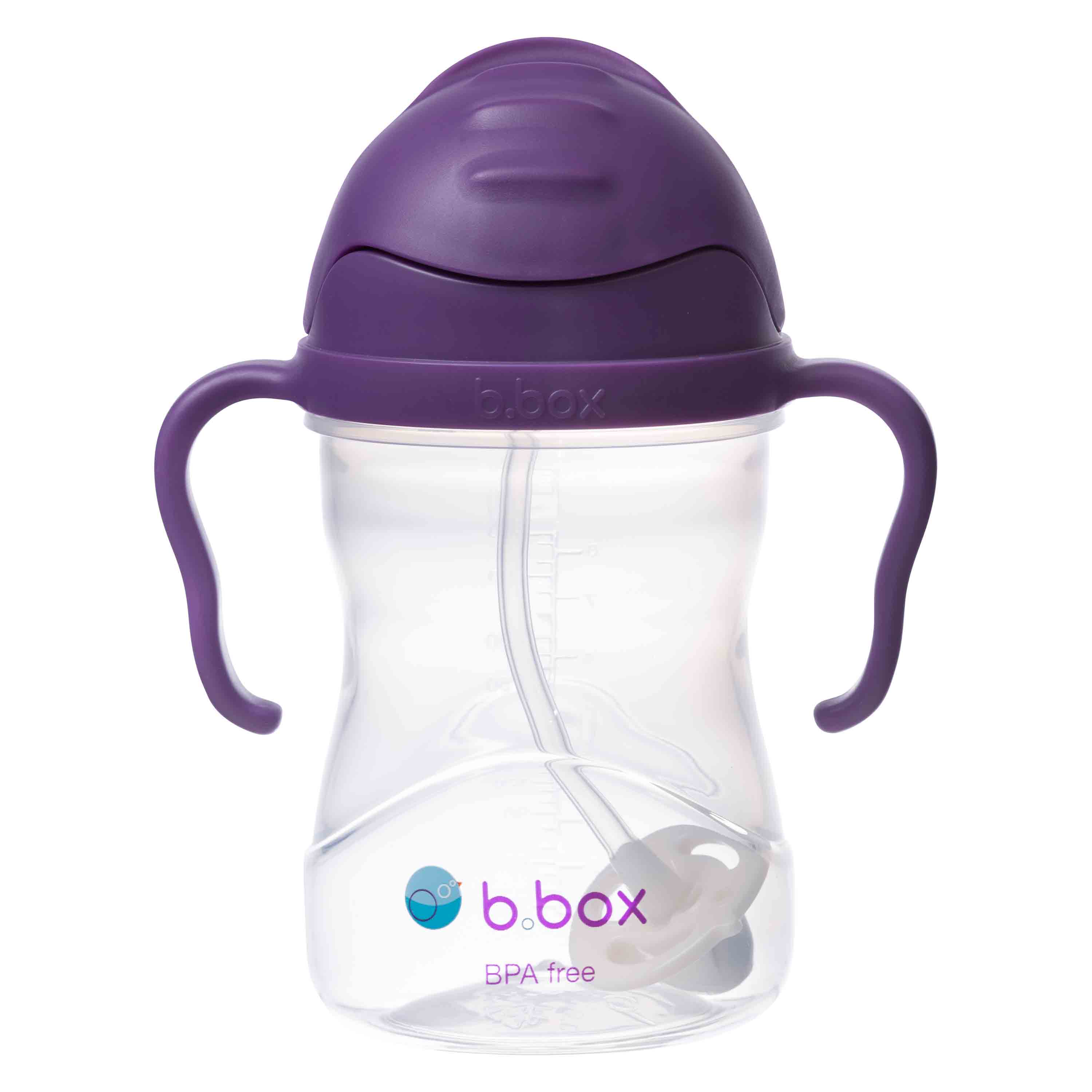 b-box-sippy-cup-trinkbecher-grape-lila-240-ml-strohhalm image 1
