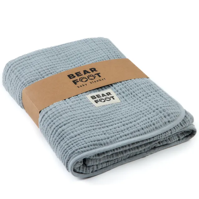 bearfoot-babydecken-musselin-fleecedecke-babydecke-grau-flauschig image 1