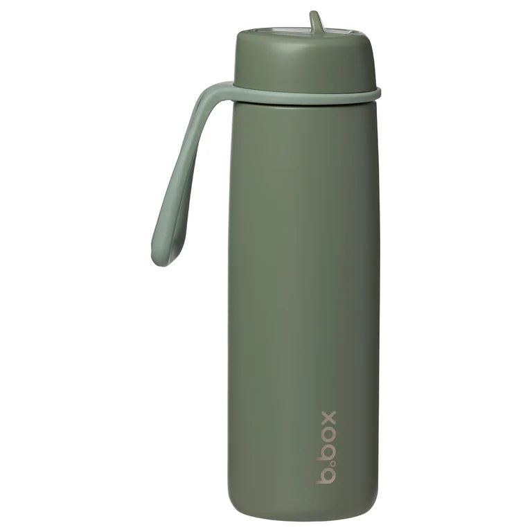 b-box-insulated-flip-top-trinkflasche-olive-690-ml image 1