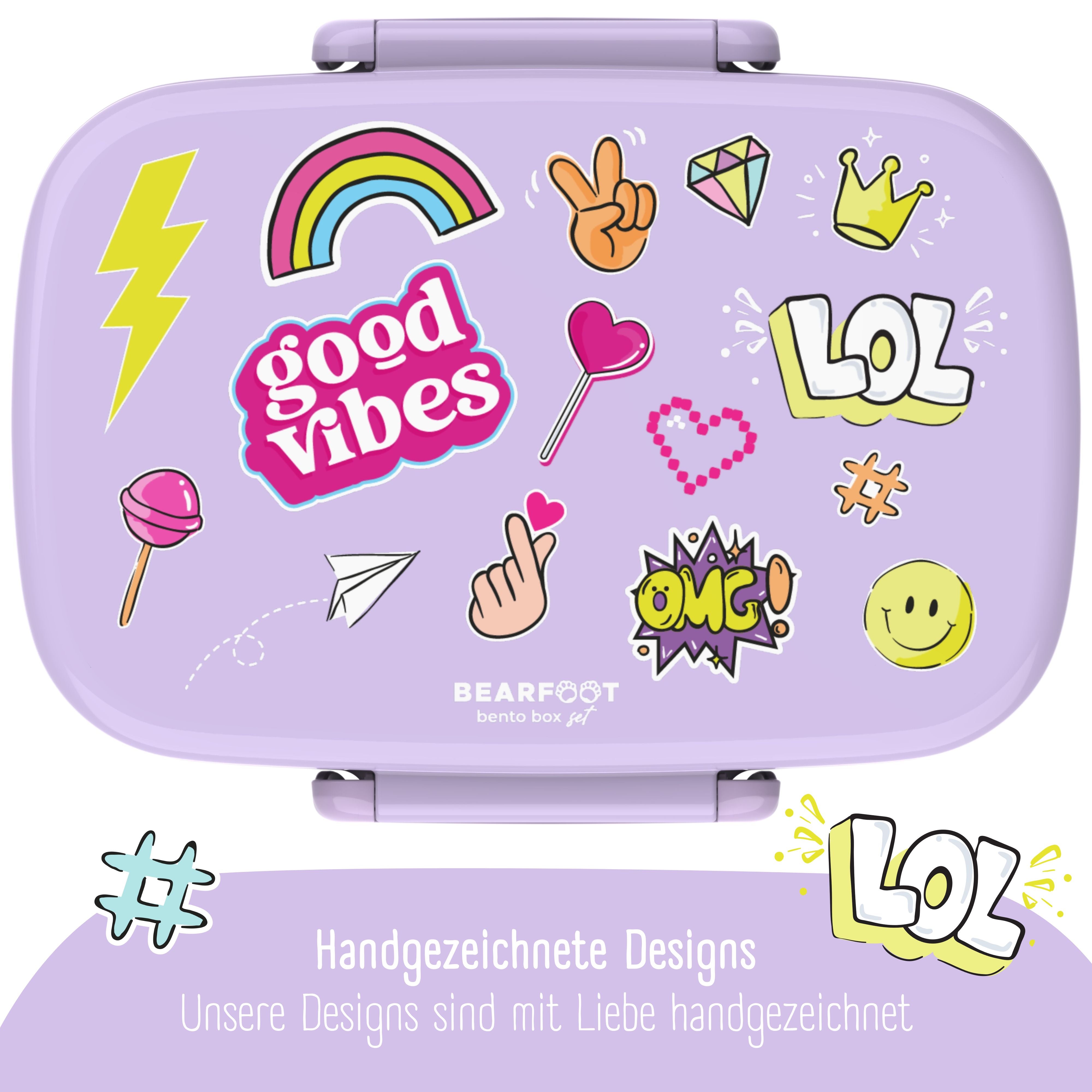 bearfoot-brotdose-kinder-bento-sticker-lila-mit-f-chern image 3