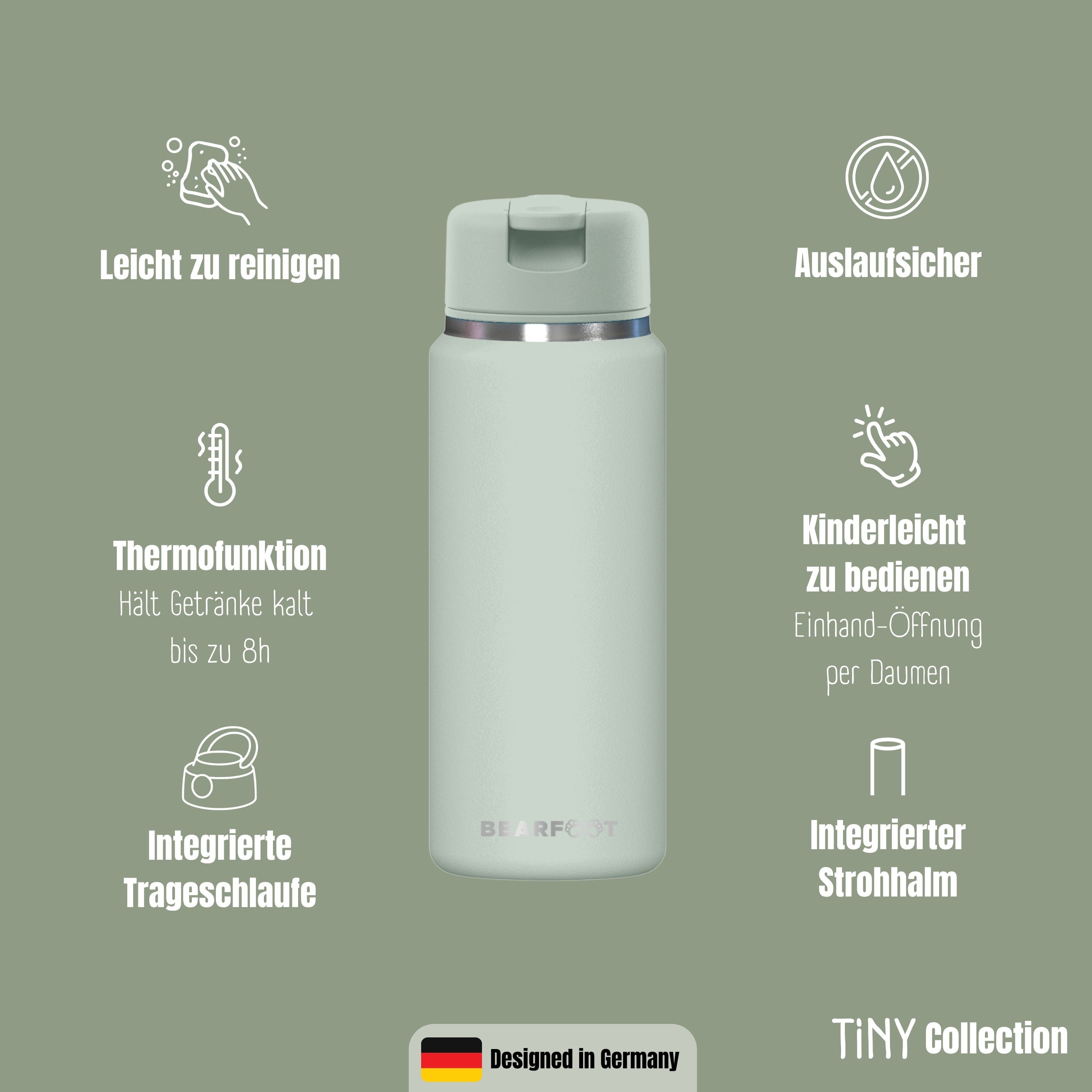 bearfoot-tiny-thermo-trinkflasche-200-ml-gr-n-auslaufsicher image 6