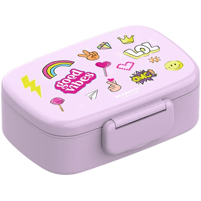 bearfoot-brotdose-kinder-bento-sticker-lila-mit-f-chern image 1