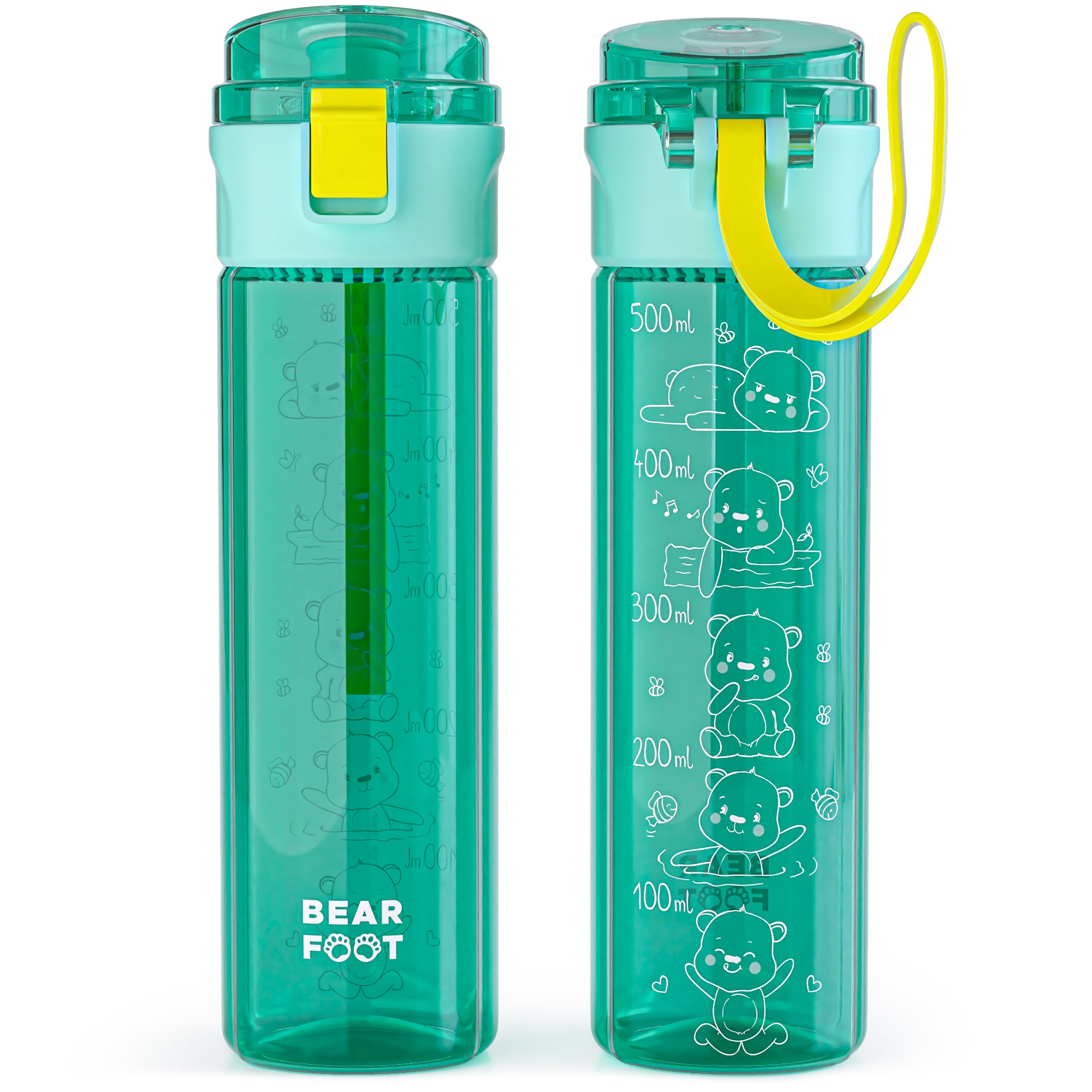 bearfoot-trinkflaschen-logo-mint-trinkflasche-500-ml-bpa-frei image 1
