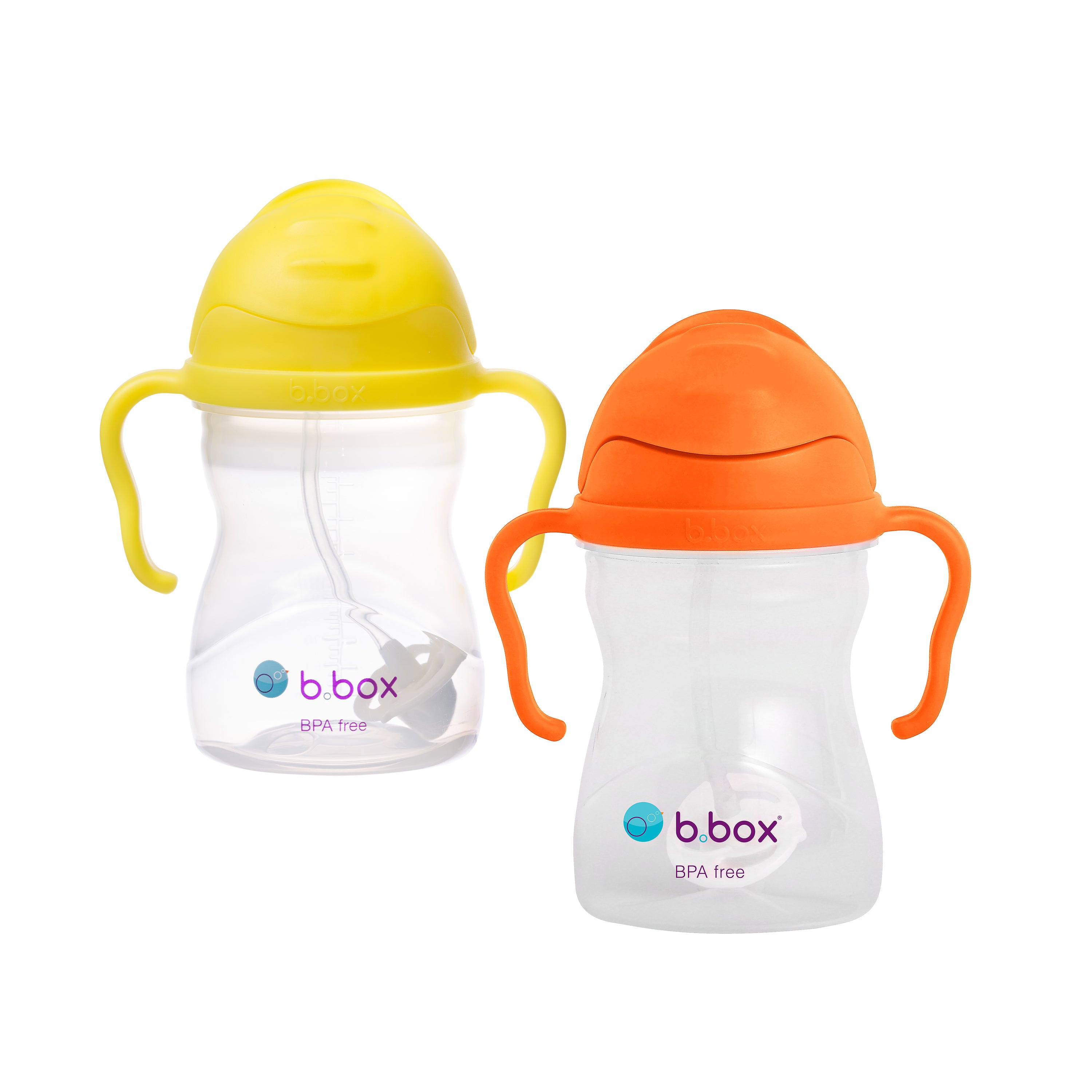 b-box-sippy-cup-trinkbecher-lemon-orange-zing-2er-240-ml image 1