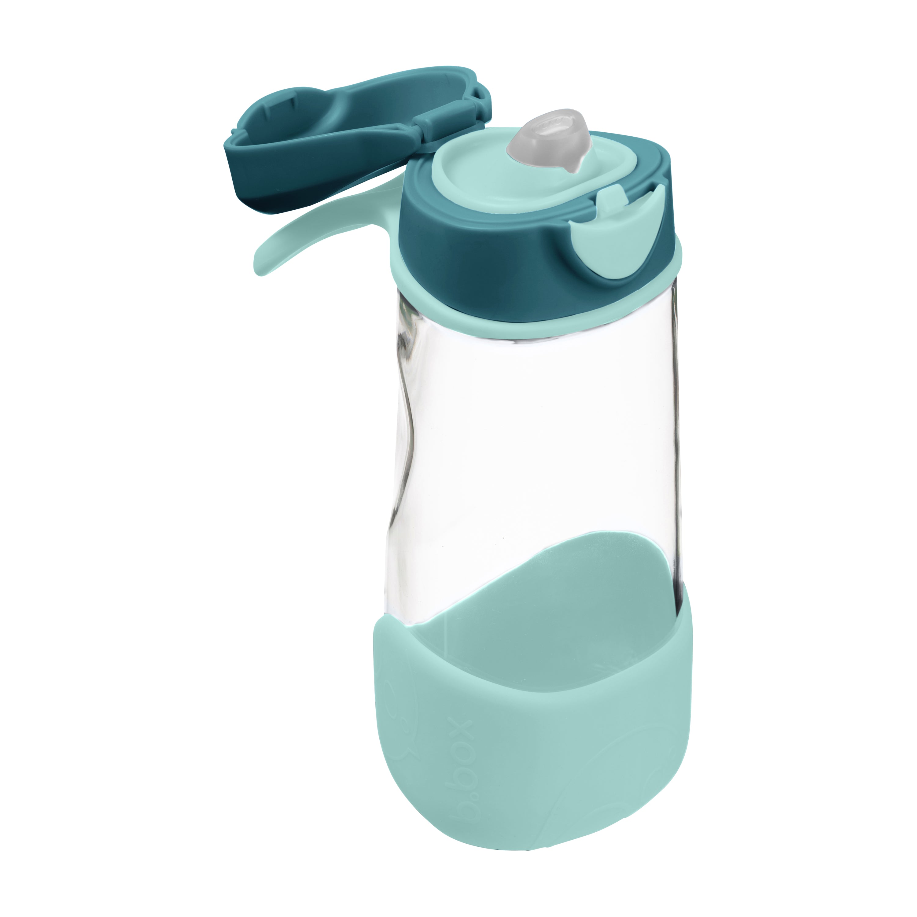b-box-sport-spout-trinkflasche-emerald-forest-450-ml-auslaufsicher image 1
