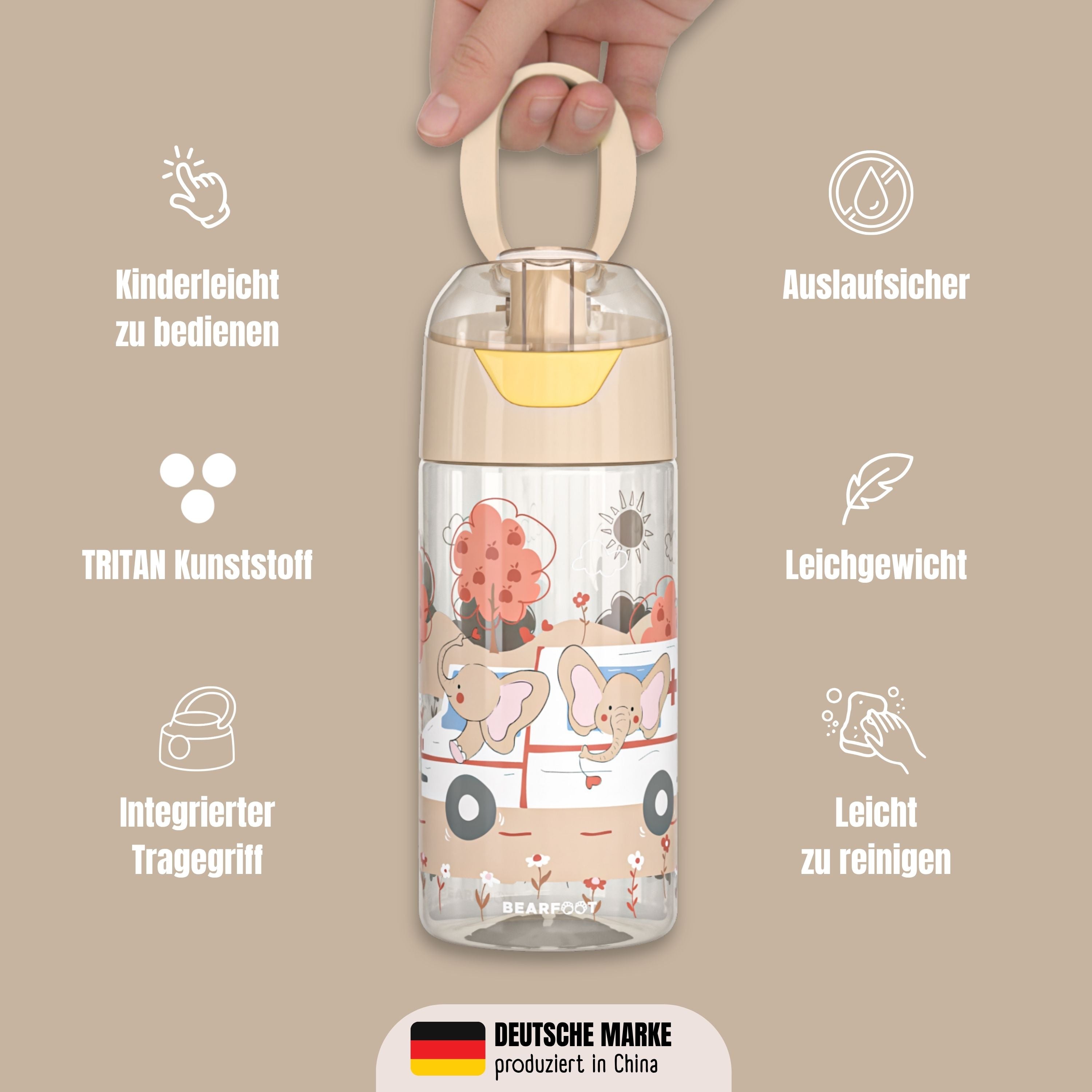 bearfoot-trinkflasche-kinder-elefanten-450ml-tritan-bpa-frei image 6