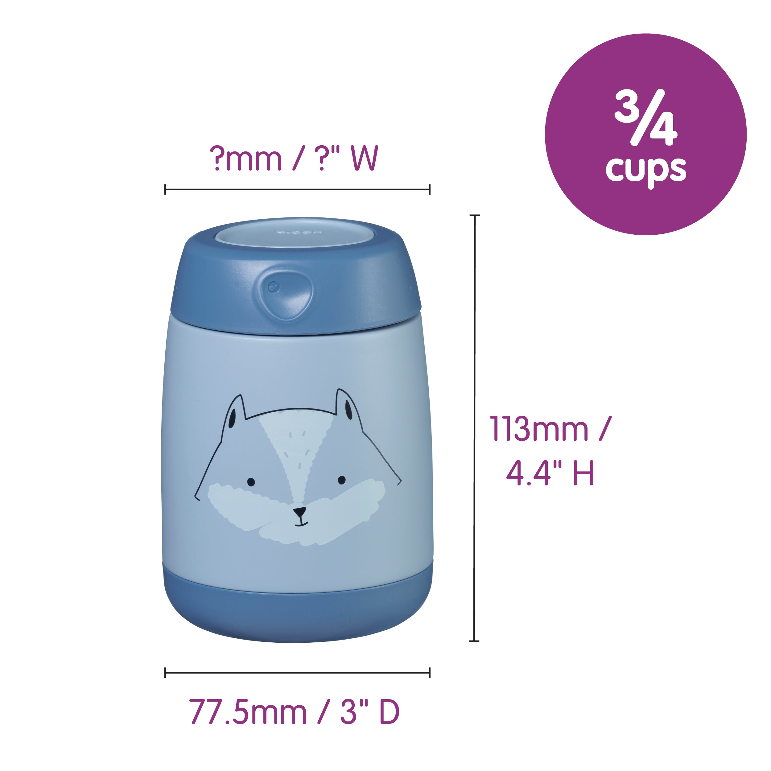 b-box-insulated-food-jar-mini-thermobeh-lter-friendly-fox-200ml image 6