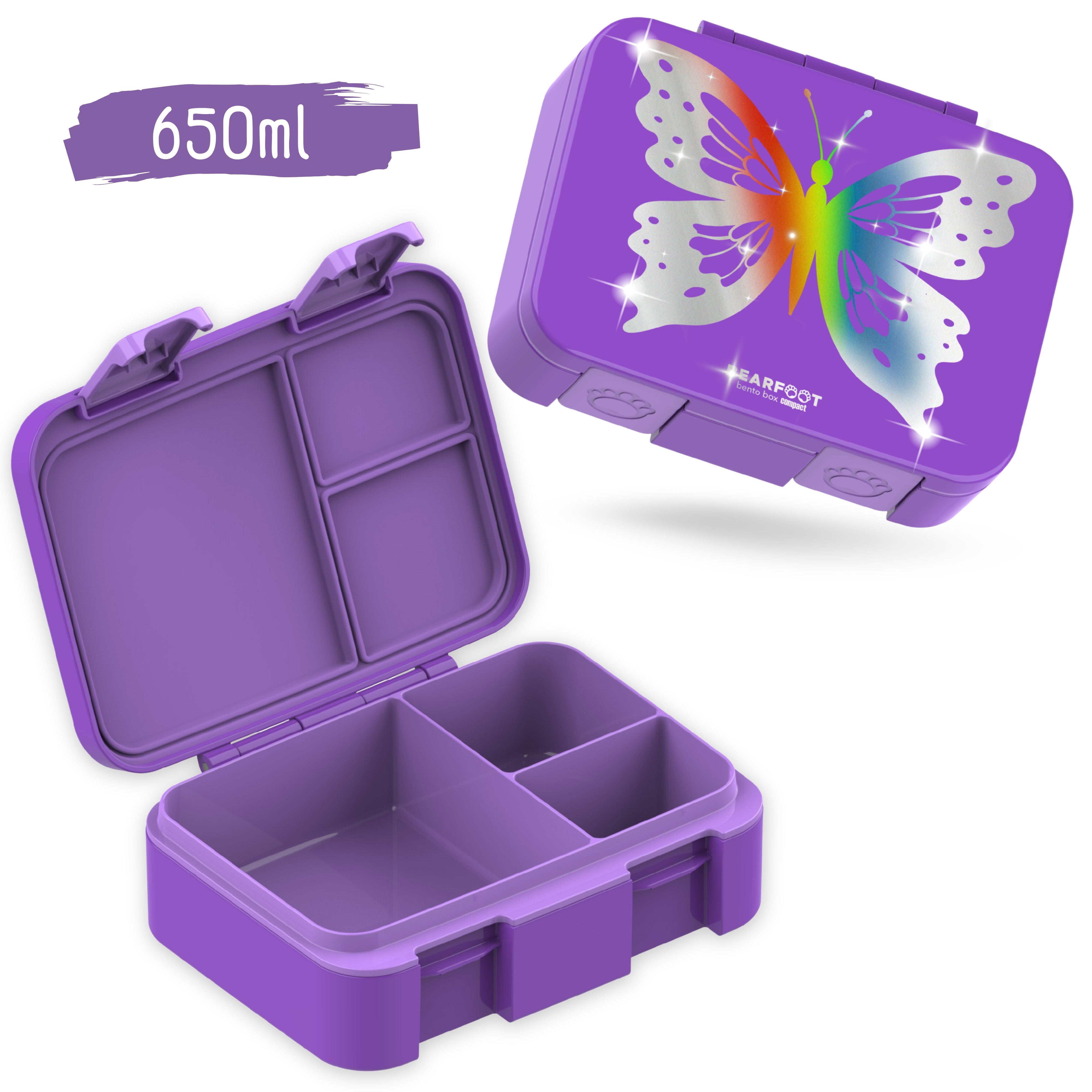 bearfoot-bento-box-compact-schmetterling-glow-650ml image 2