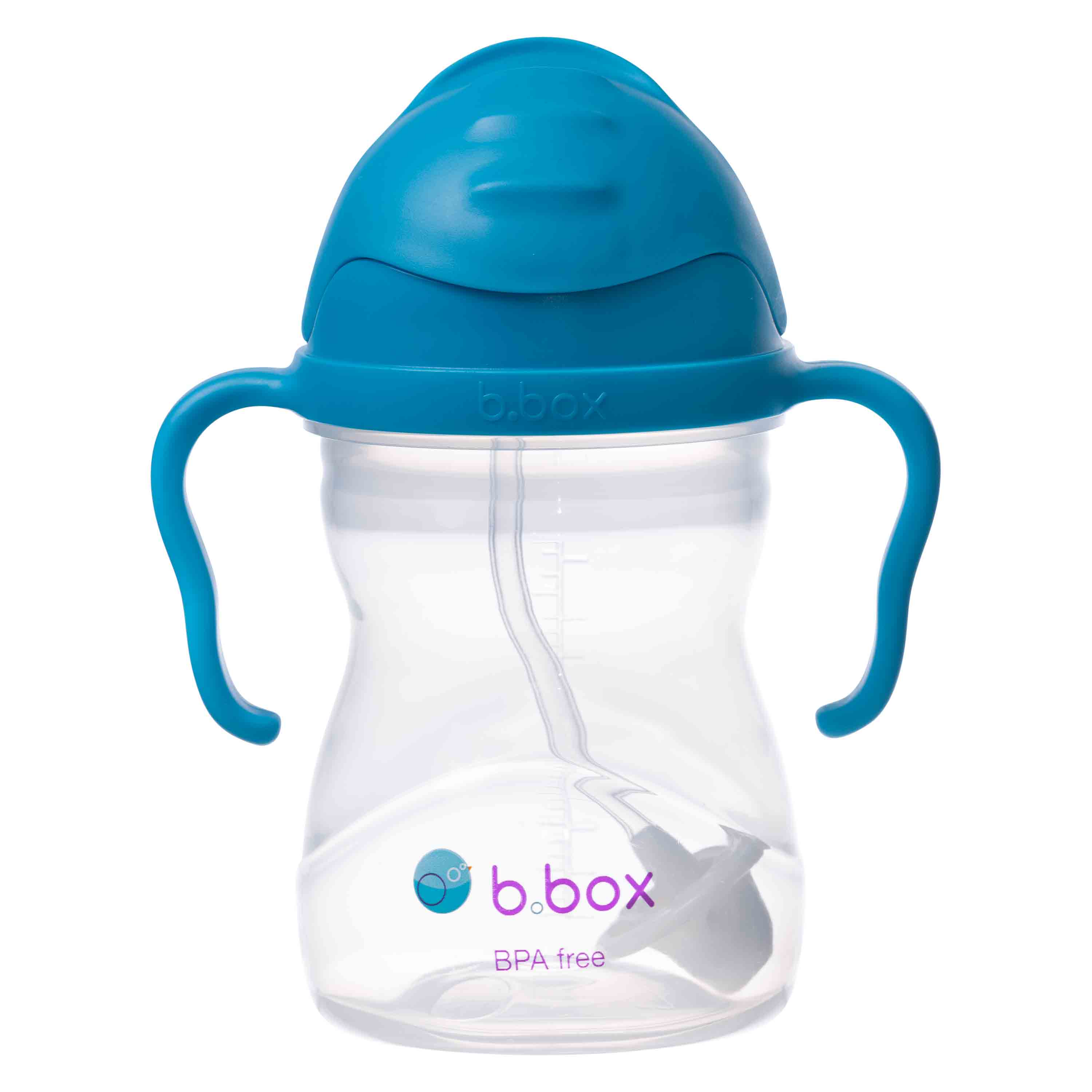 b-box-sippy-cup-trinkbecher-cobalt-blau-240-ml-strohhalm image 1