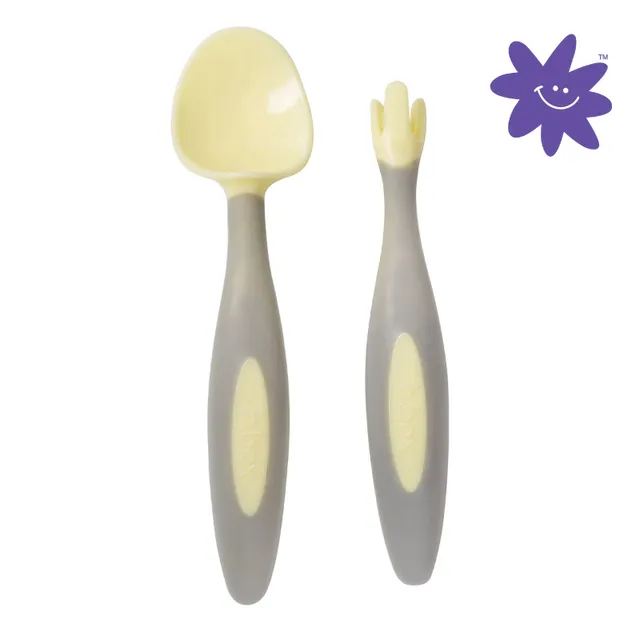 b-box-toddler-besteckset-kinder-banana-split-gelb-mit-etui image 1