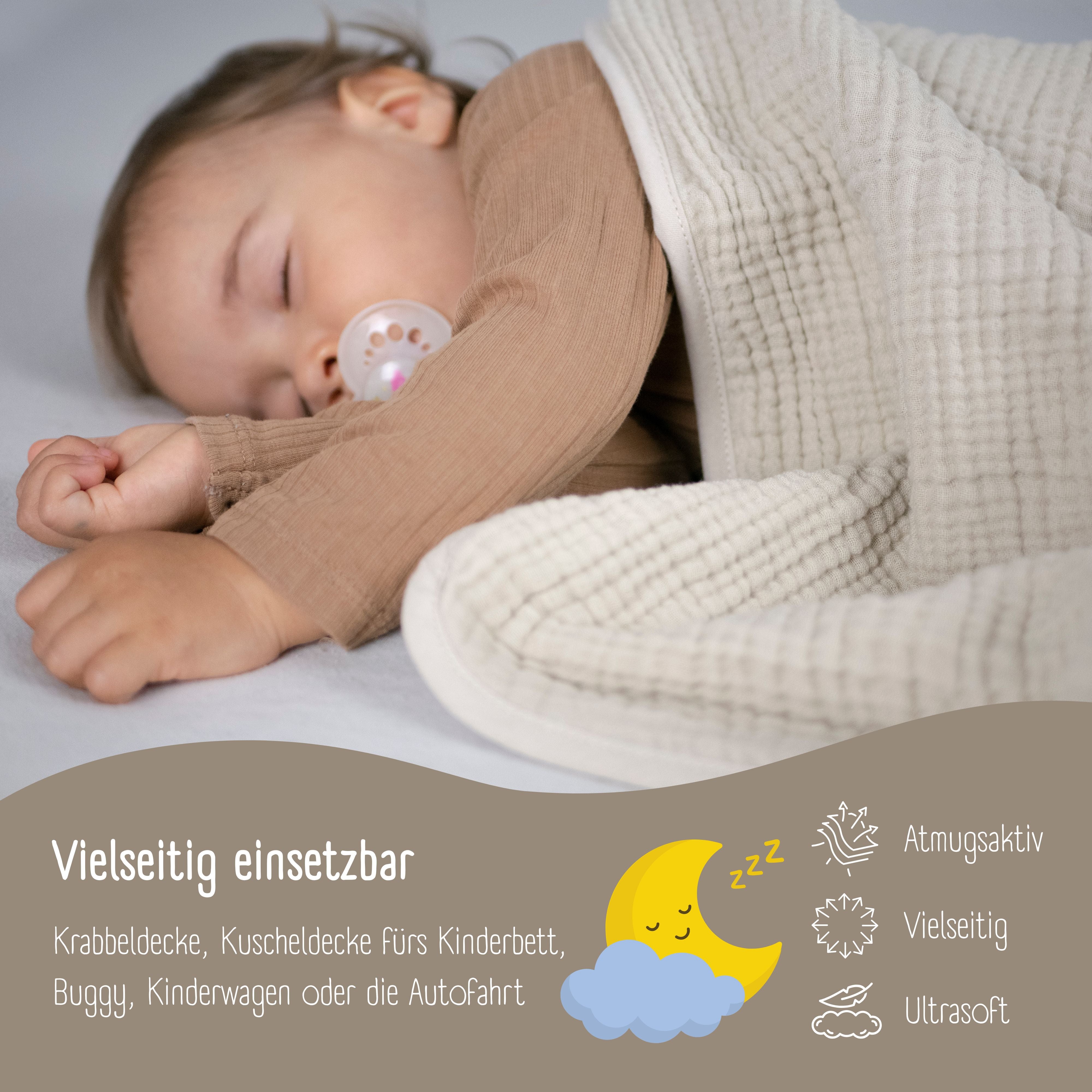 bearfoot-babydecken-musselindecke-fleecedecke-braun-wendedecke image 6