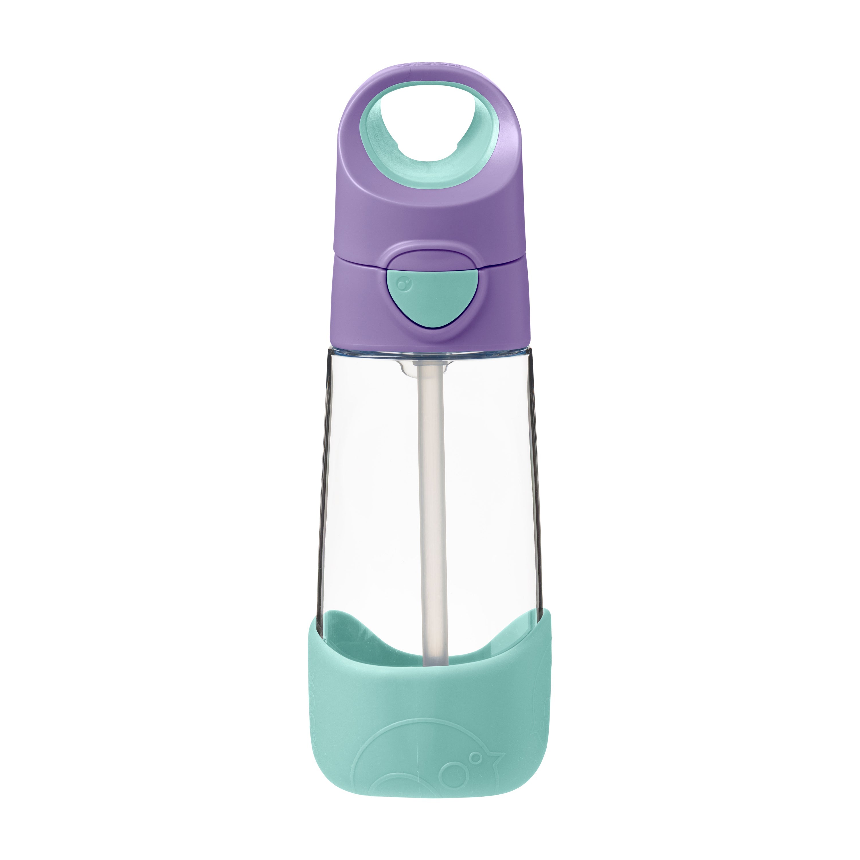 b-box-tritan-trinkflasche-450-ml-lilac-pop-mit-strohhalm image 1