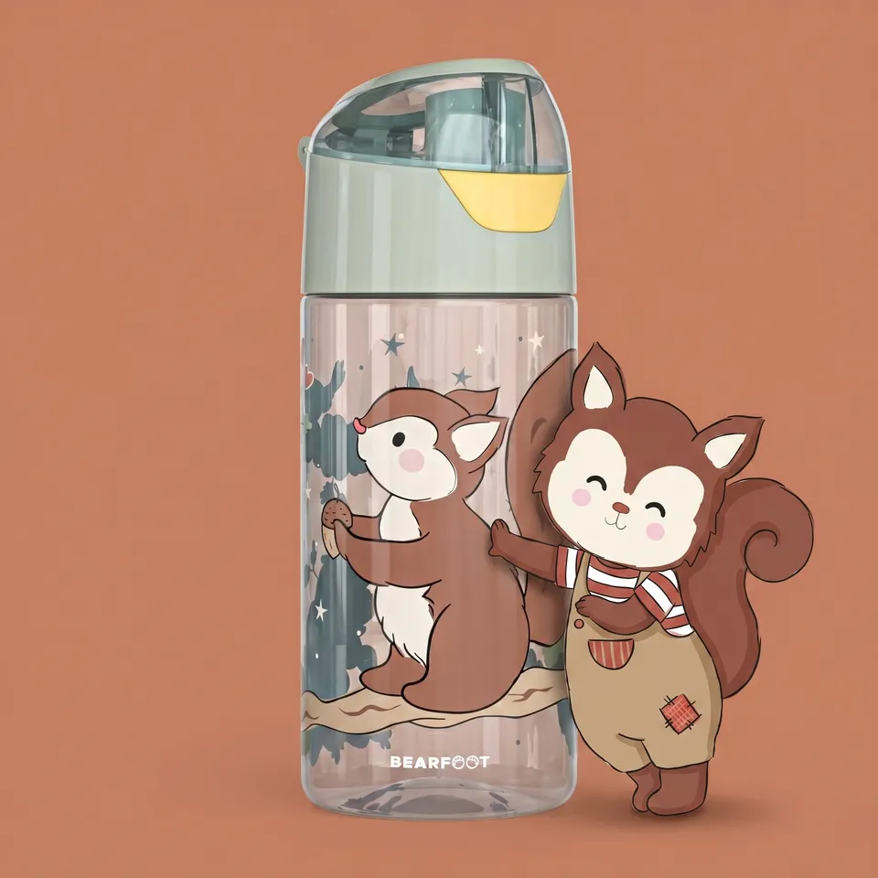 bearfoot-trinkflasche-eichh-rnchen-sage-450-ml-bpa-frei image 1