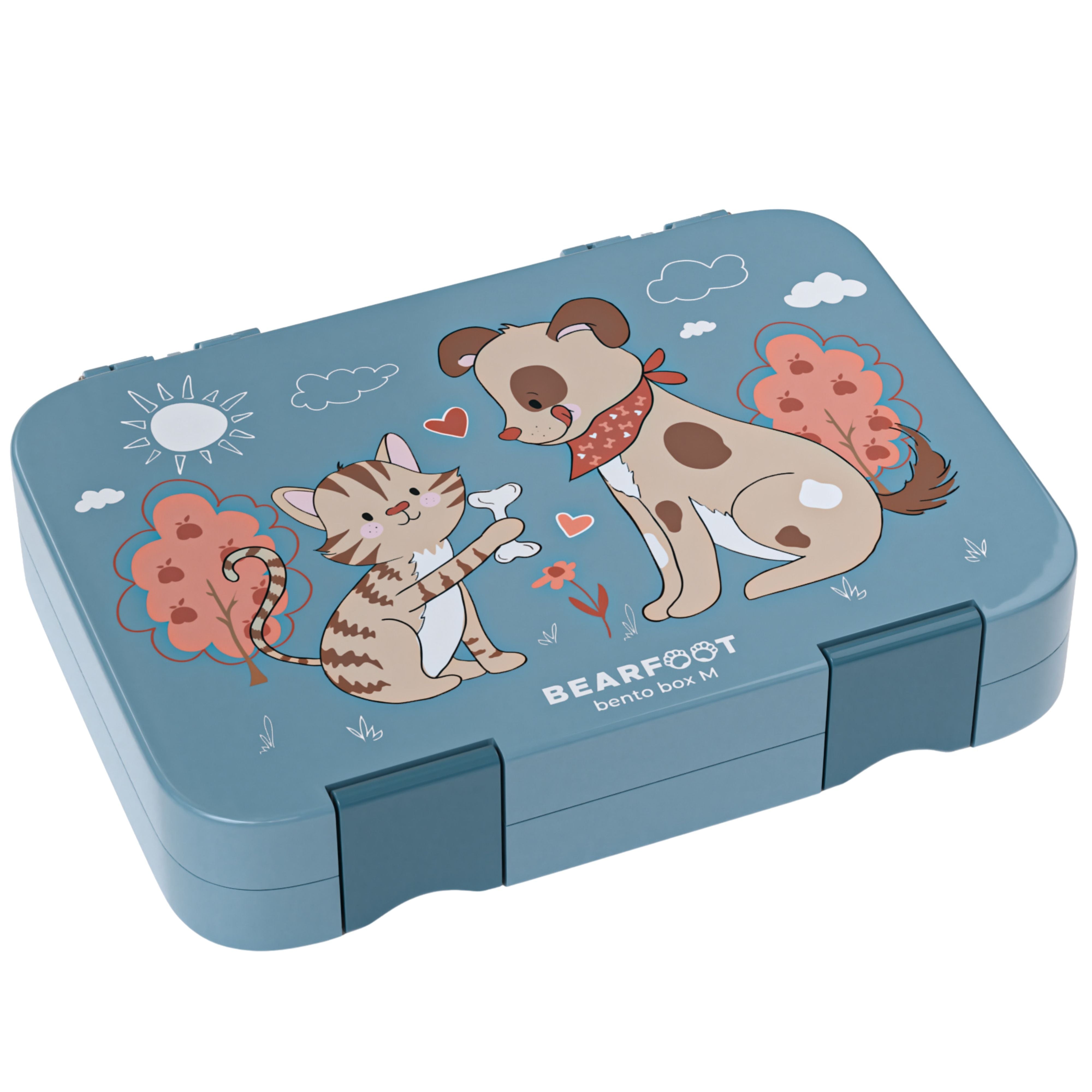 bearfoot-brotdose-hund-katze-blau-bento-lunchbox-mit-f-chern image 1