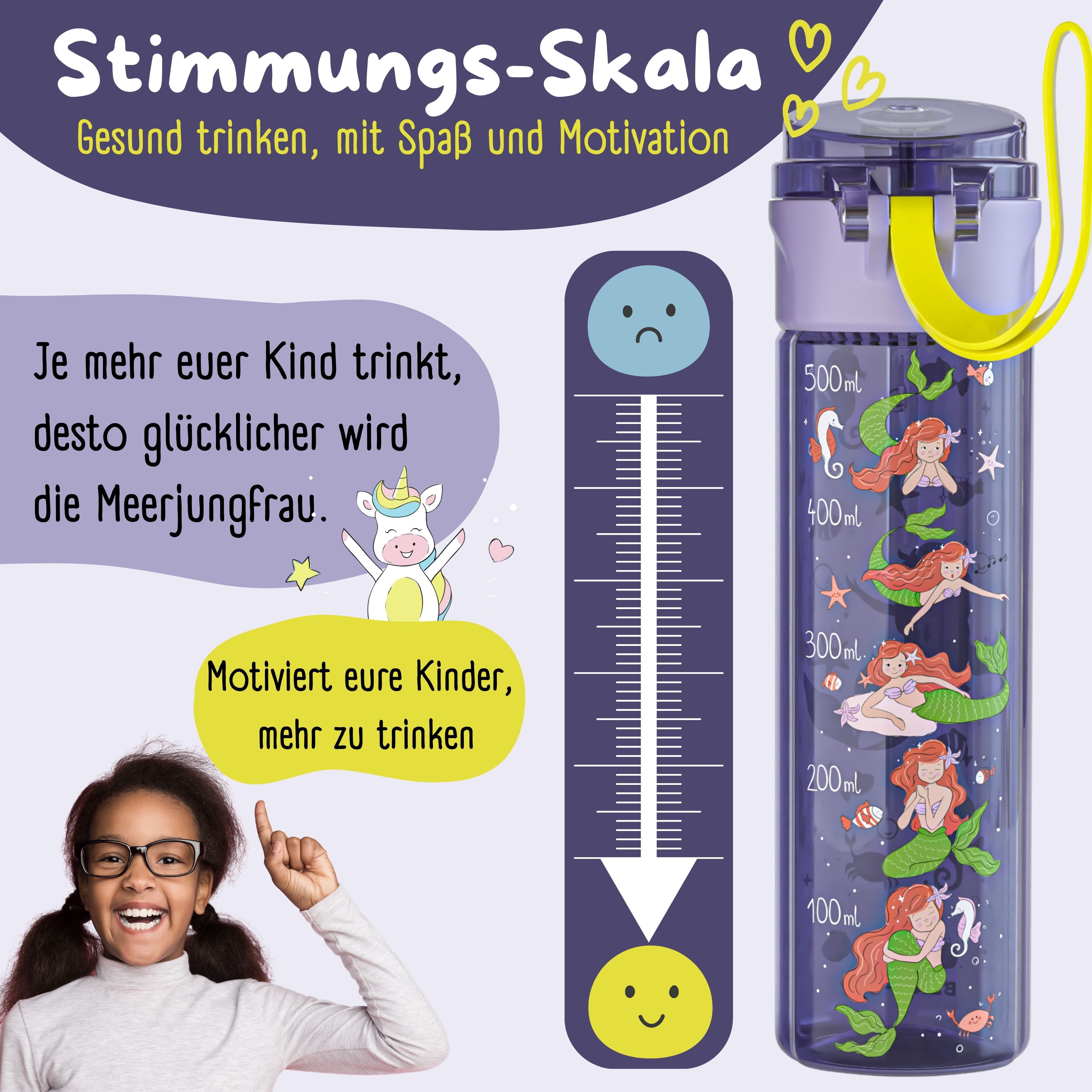bearfoot-trinkflasche-meerjungfrau-lila-kinder-500ml-tritan image 2