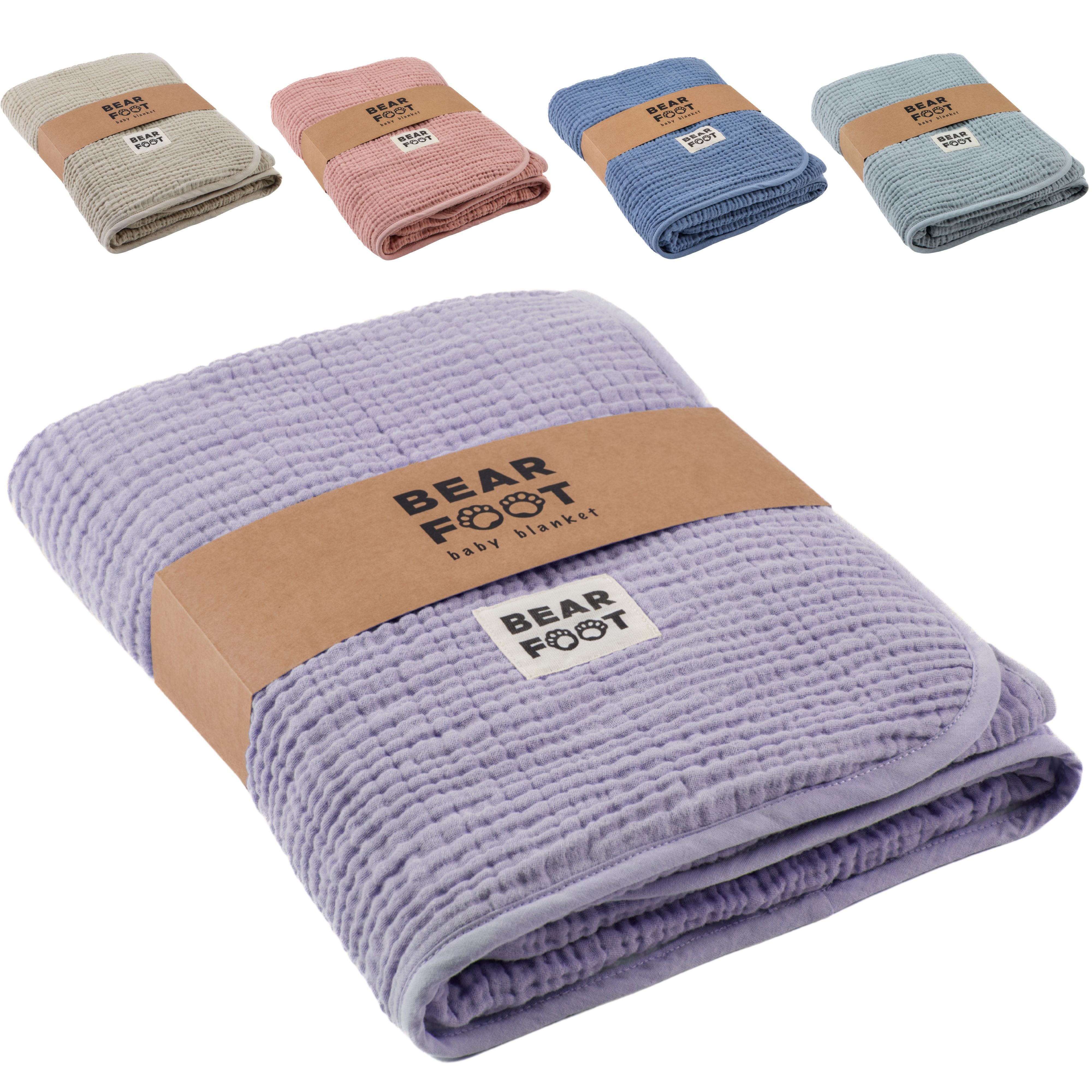 bearfoot-babydecken-musselin-fleecedecke-lila-flauschig-weich image 8