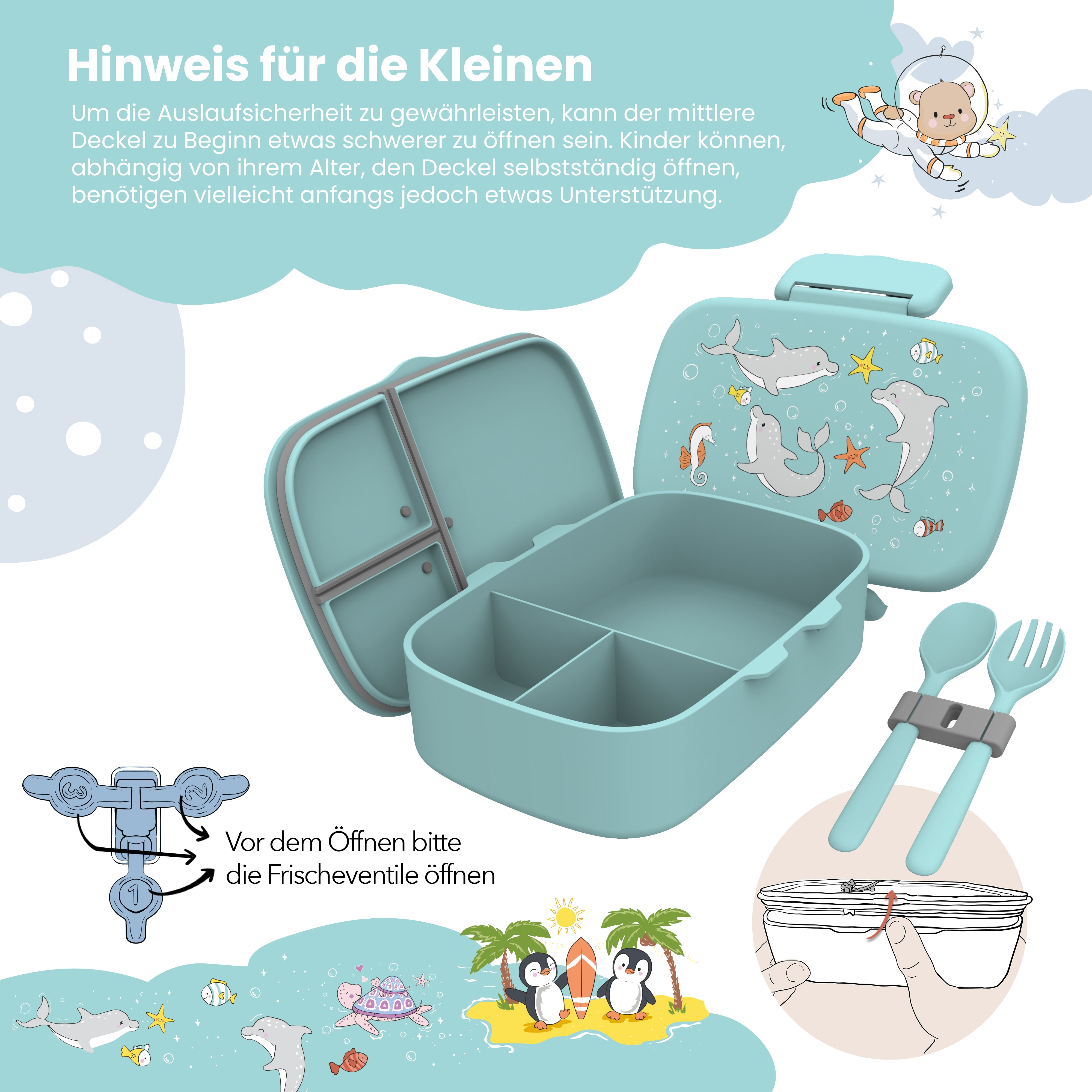 bearfoot-brotdose-delfin-t-rkis-bento-box-mit-f-chern image 4