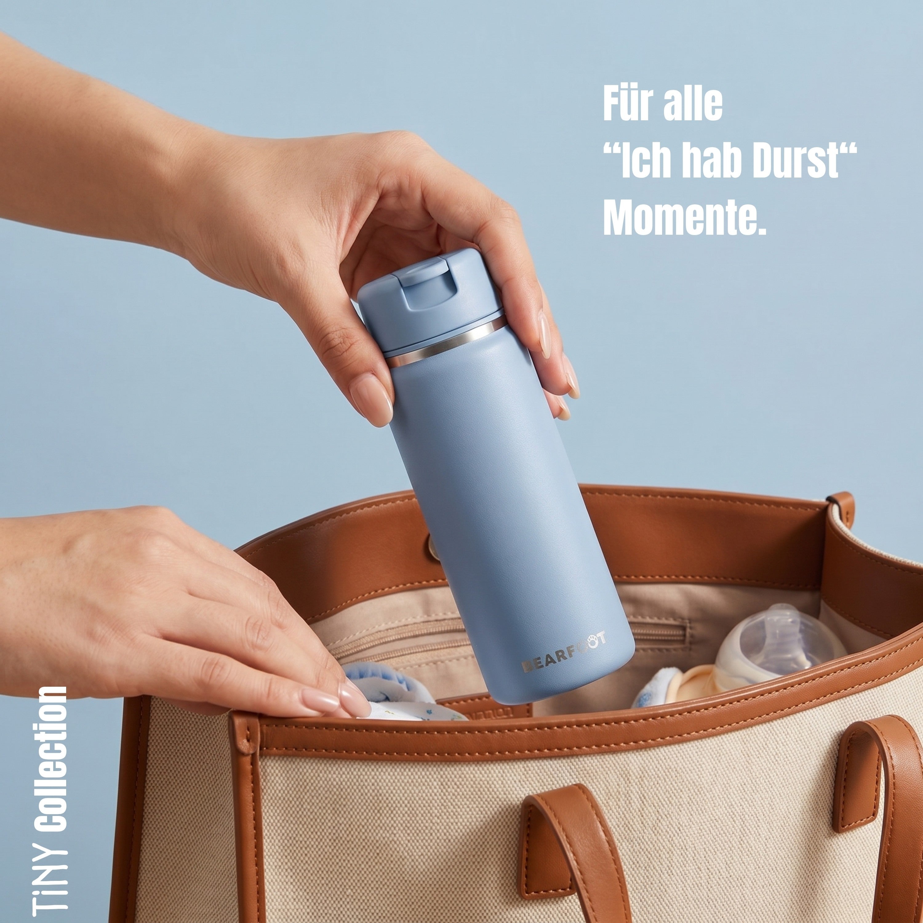 bearfoot-tiny-thermo-trinkflasche-edelstahl-blau-200ml-strohhalm image 5