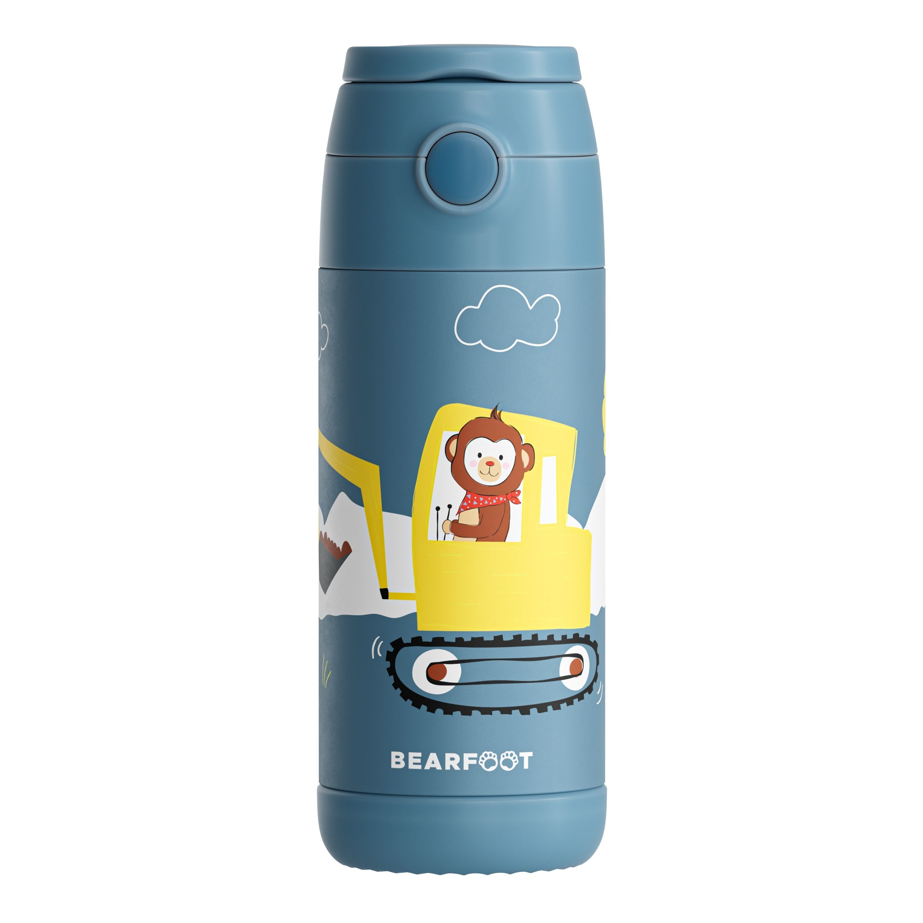 bearfoot-isolierflaschen-thermo-trinkflasche-bagger-affe-350ml image 3