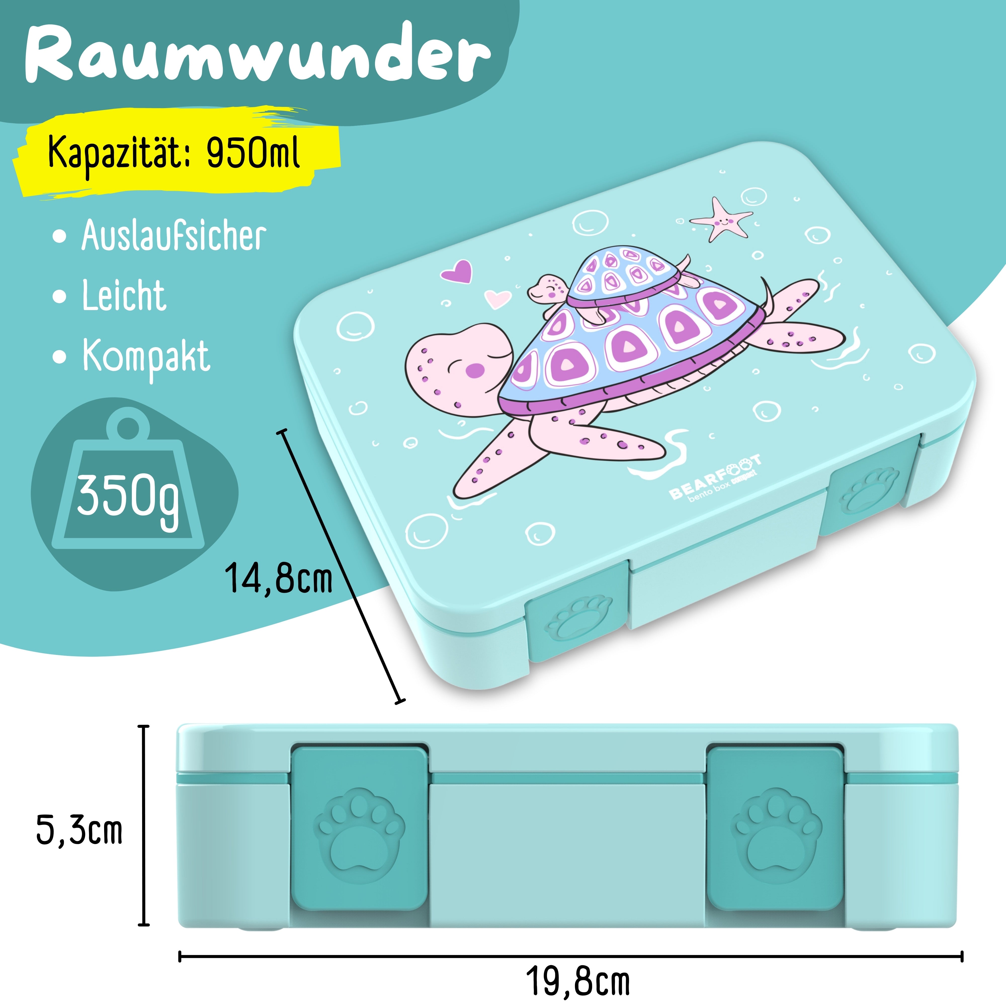 bearfoot-bento-box-compact-brotdose-950-ml-schildkr-te image 4